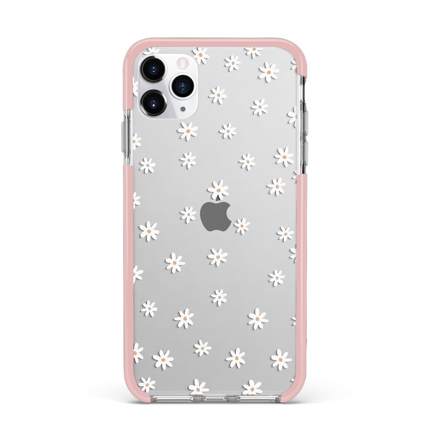 Daisy Pattern iPhone 11 Pro Max Impact Pink Edge Case