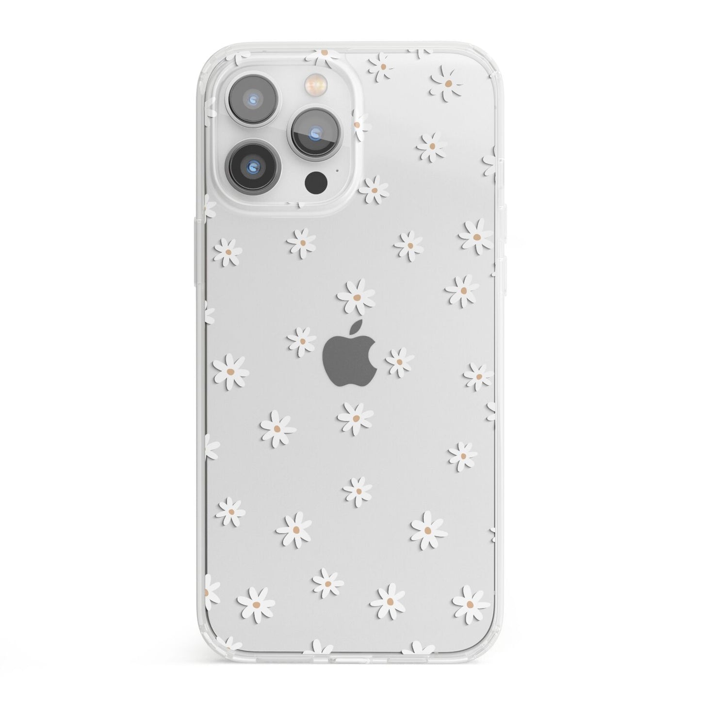 Daisy Pattern iPhone 13 Pro Max Clear Bumper Case