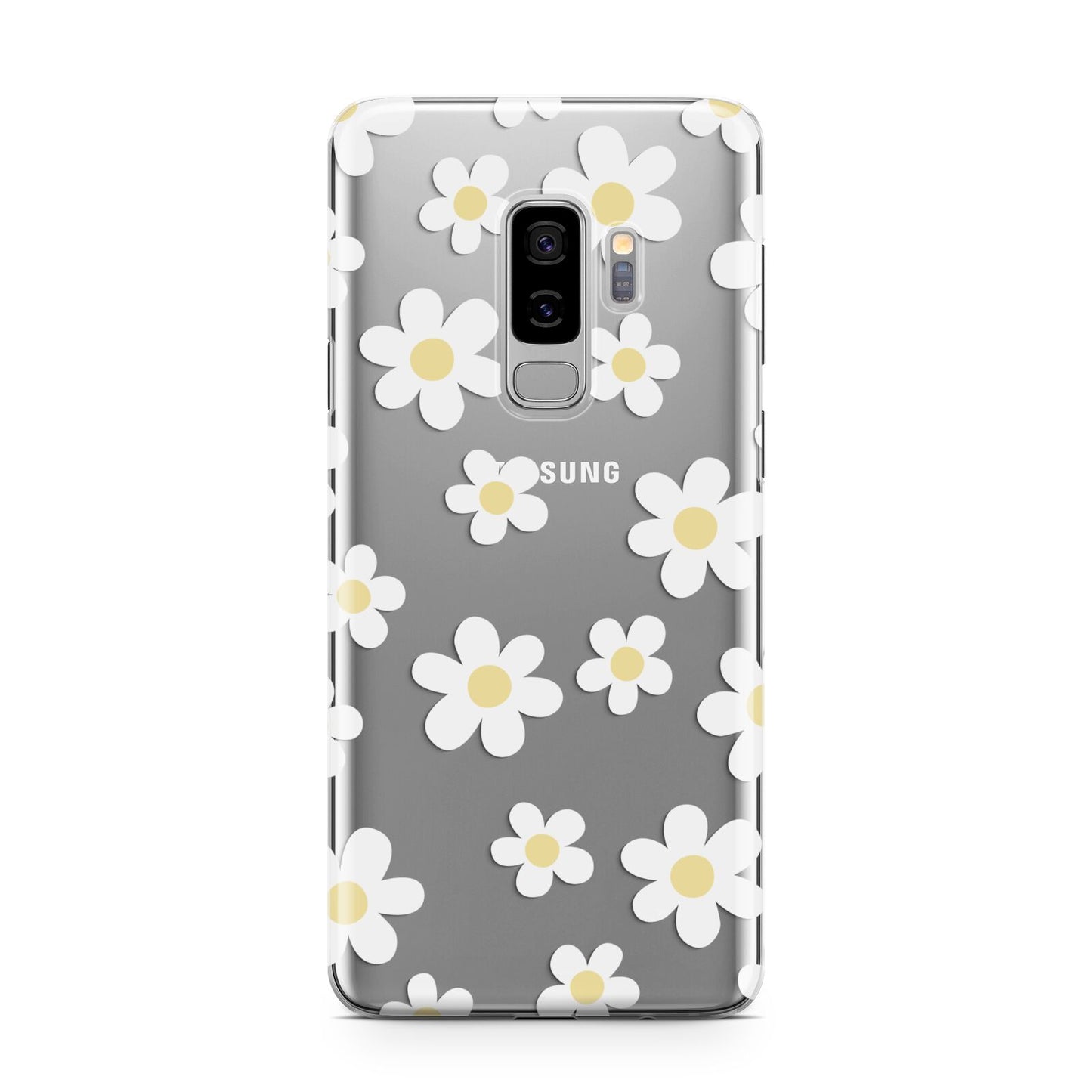 Daisy Samsung Galaxy S9 Plus Case on Silver phone