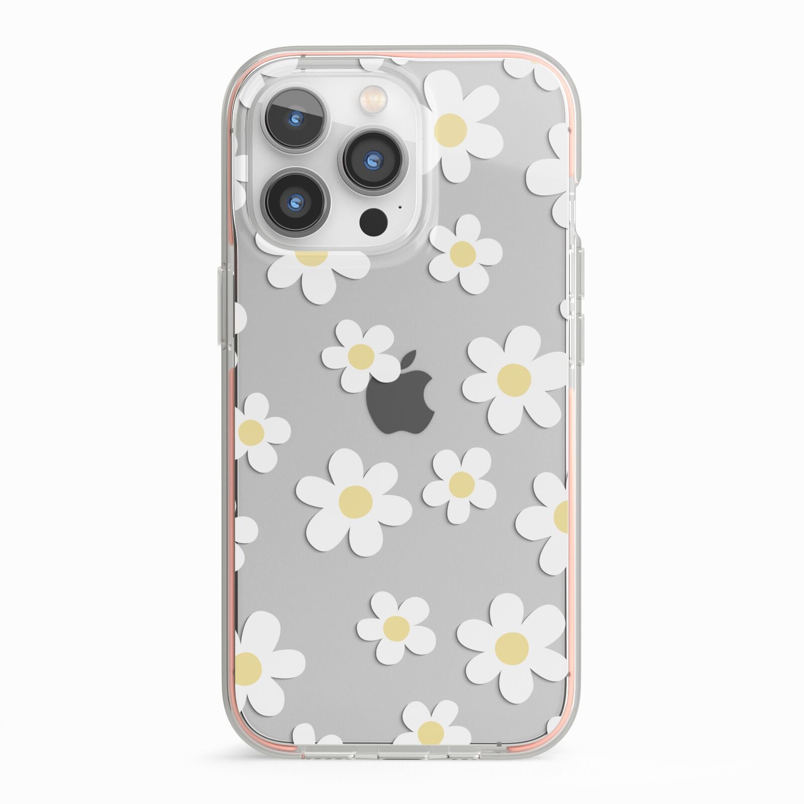Daisy iPhone 13 Pro TPU Impact Case with Pink Edges