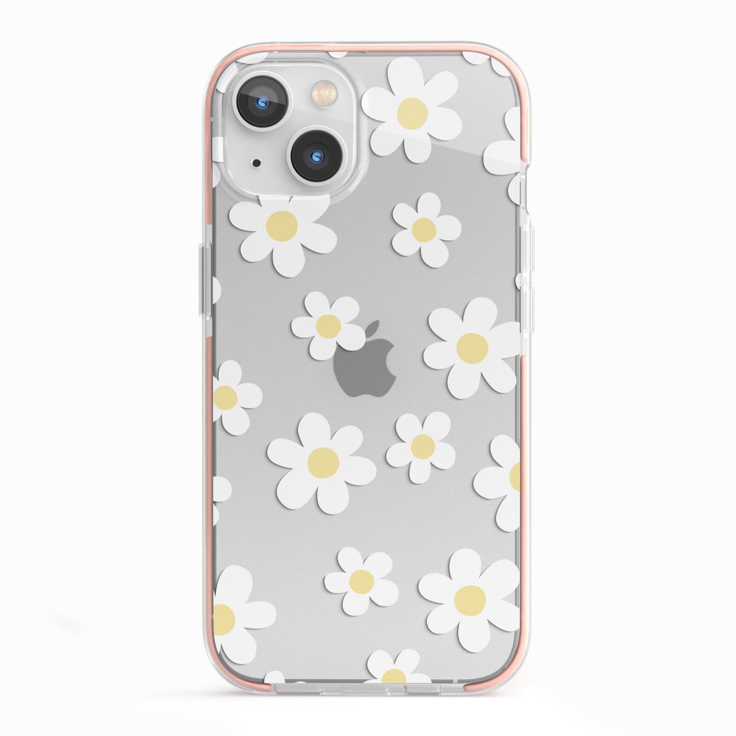 Daisy iPhone 13 TPU Impact Case with Pink Edges