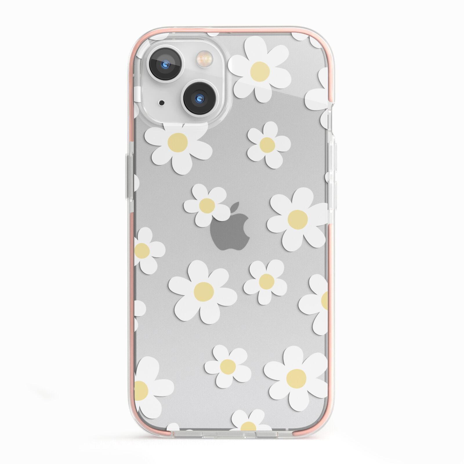 Daisy iPhone 13 TPU Impact Case with Pink Edges