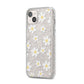 Daisy iPhone 14 Plus Glitter Tough Case Starlight Angled Image