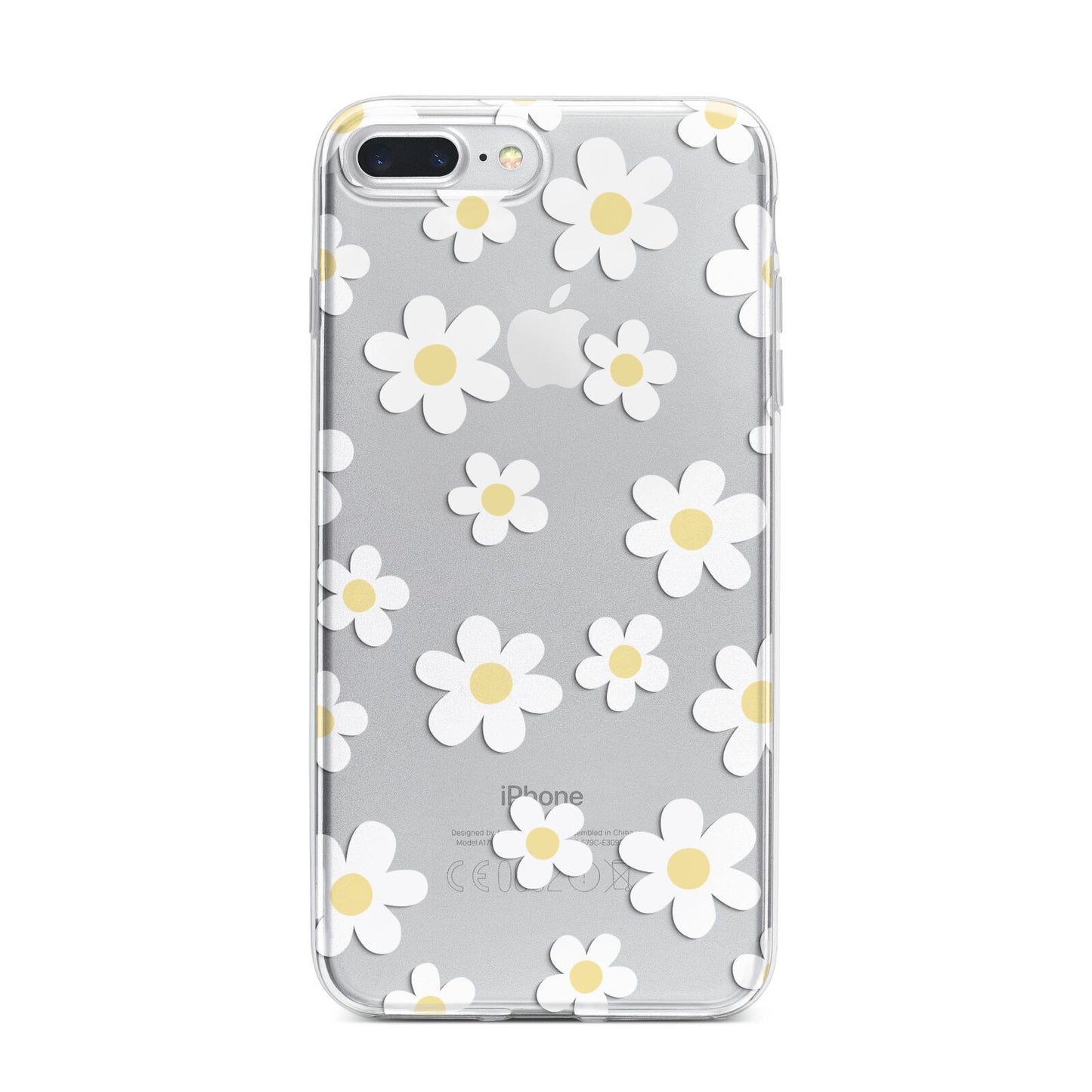 Daisy iPhone 7 Plus Bumper Case on Silver iPhone