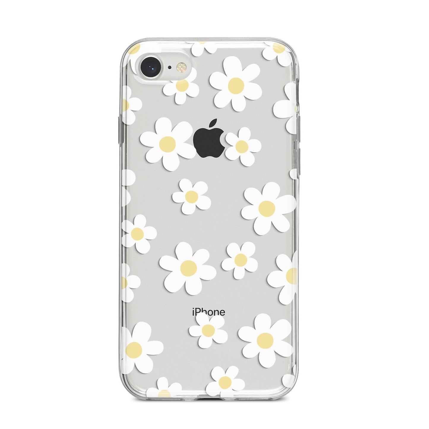 Daisy iPhone 8 Bumper Case on Silver iPhone