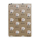 Dalmatian Icon with Name Apple iPad Gold Case