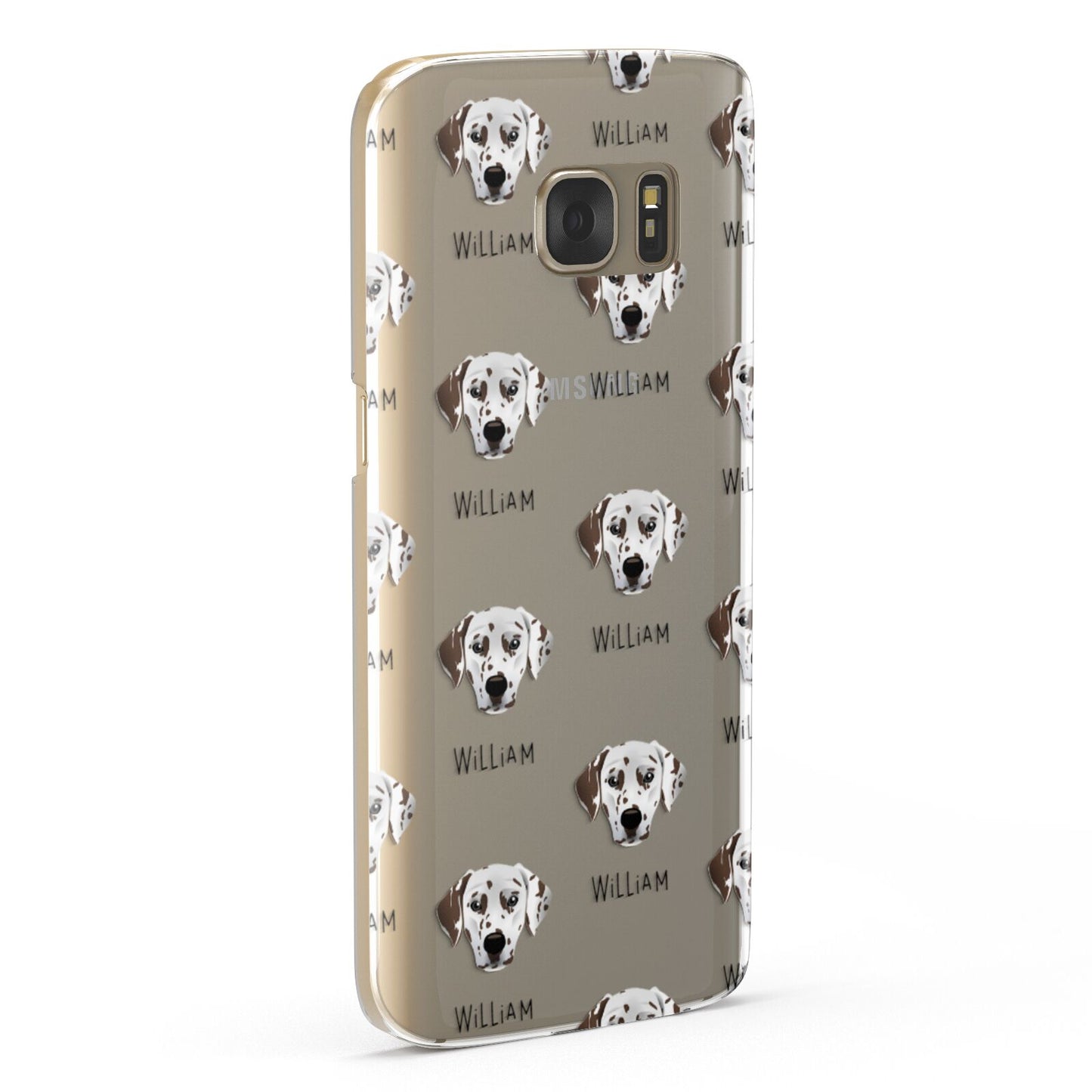 Dalmatian Icon with Name Samsung Galaxy Case Fourty Five Degrees