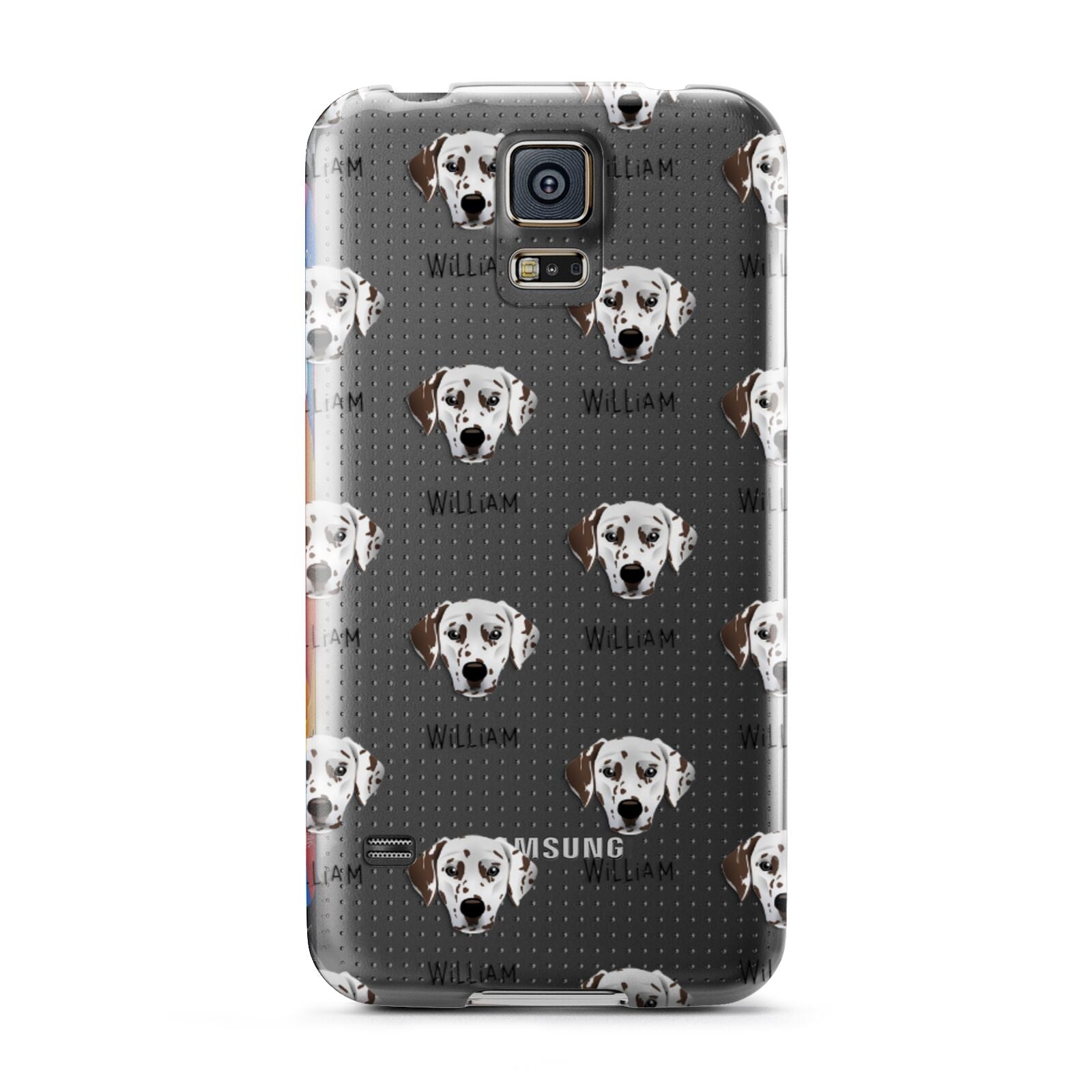 Dalmatian Icon with Name Samsung Galaxy S5 Case