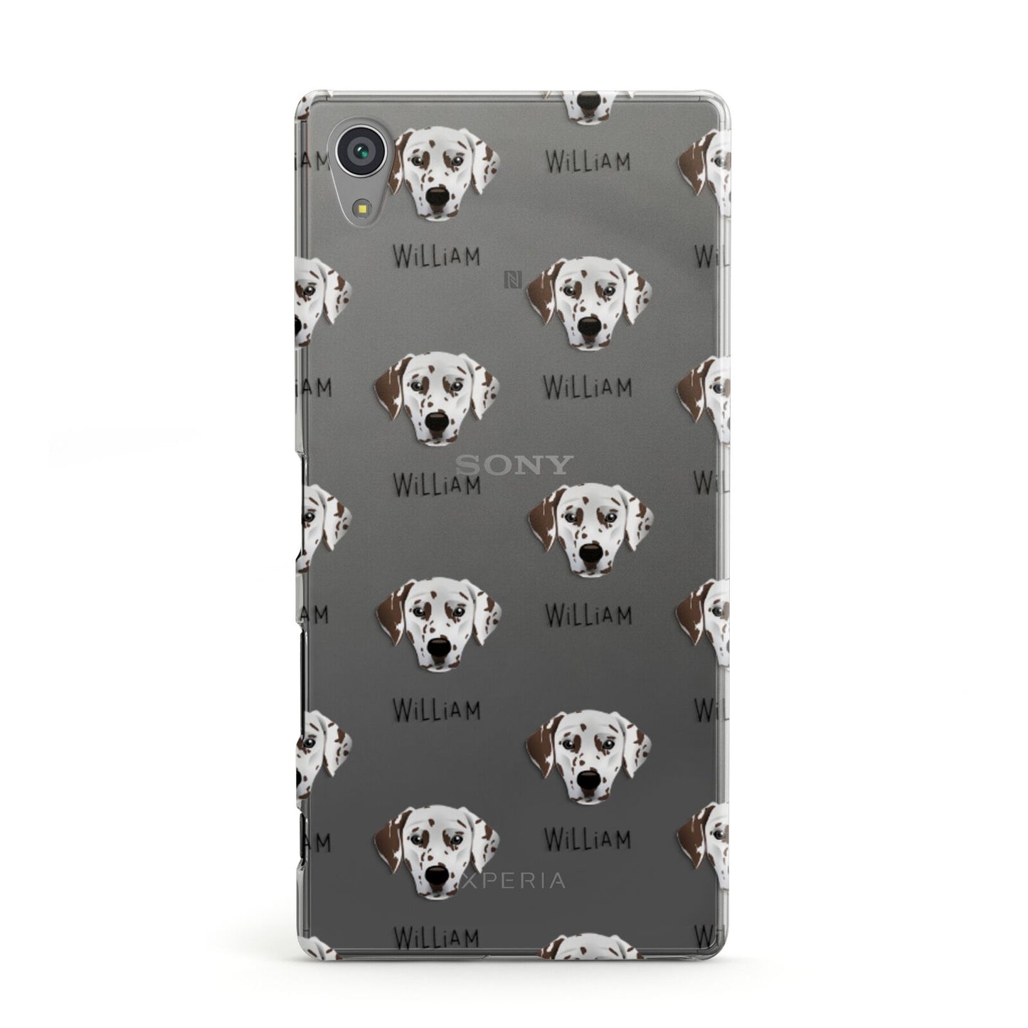 Dalmatian Icon with Name Sony Xperia Case