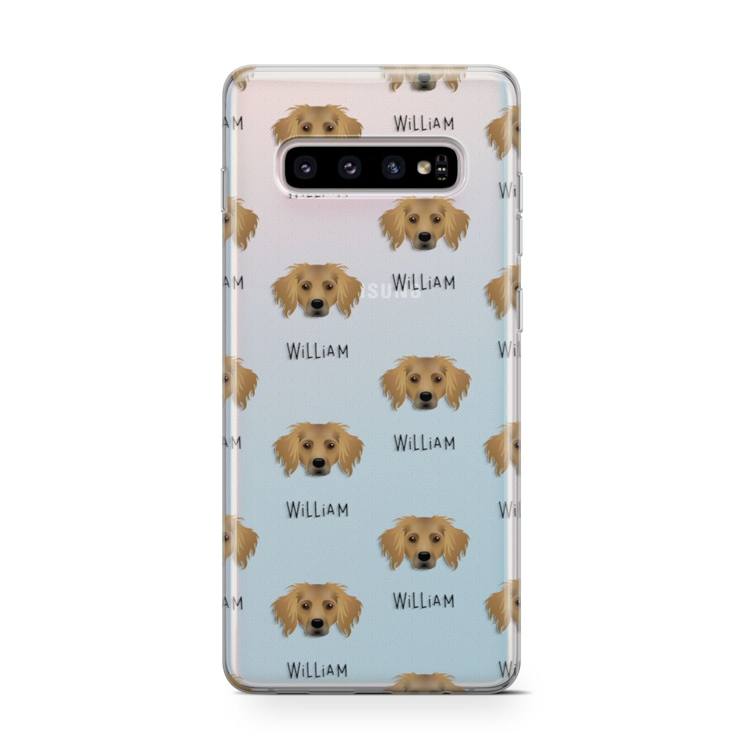 Dameranian Icon with Name Samsung Galaxy S10 Case