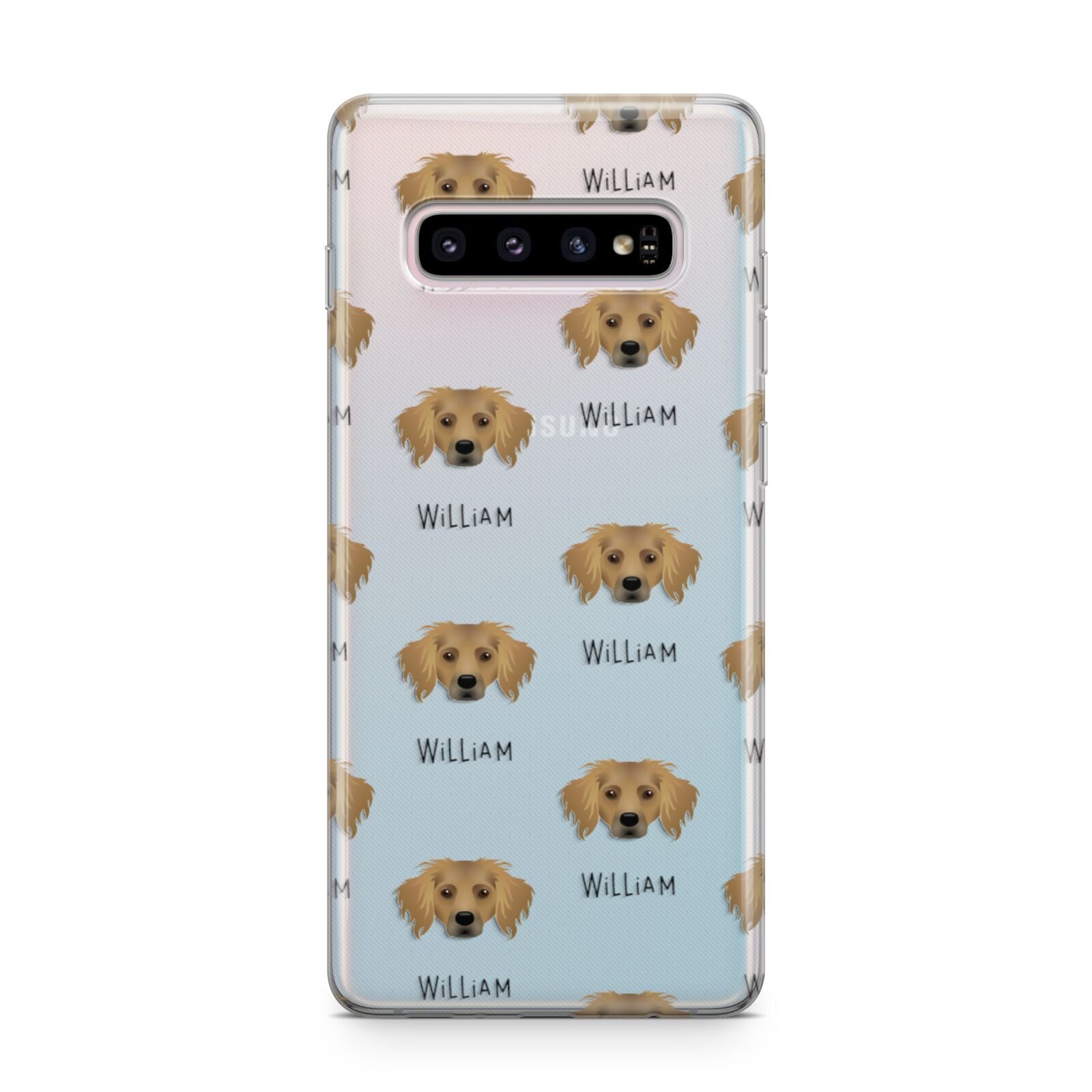 Dameranian Icon with Name Samsung Galaxy S10 Plus Case