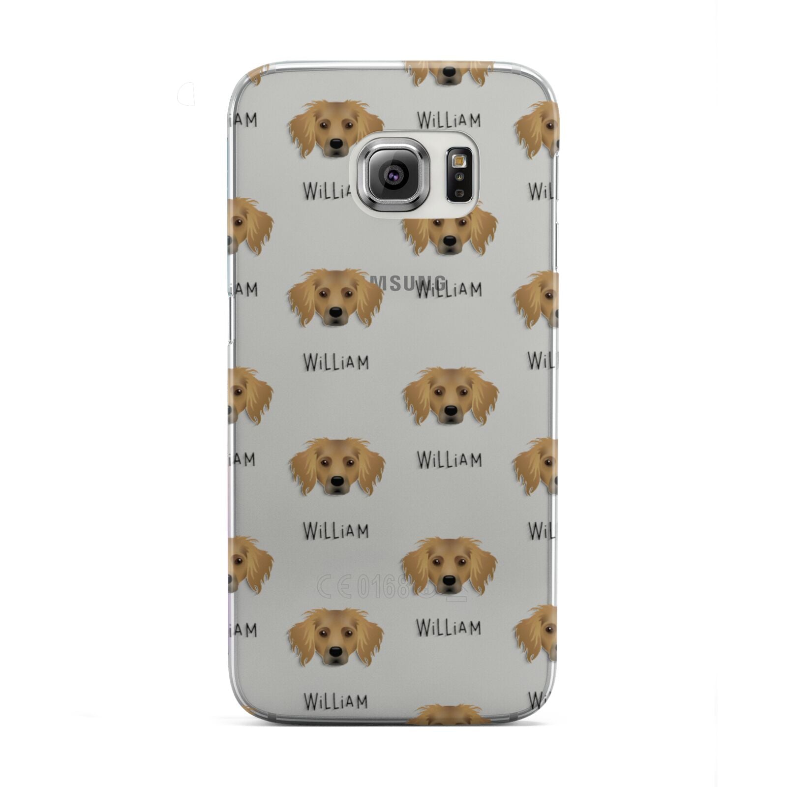 Dameranian Icon with Name Samsung Galaxy S6 Edge Case