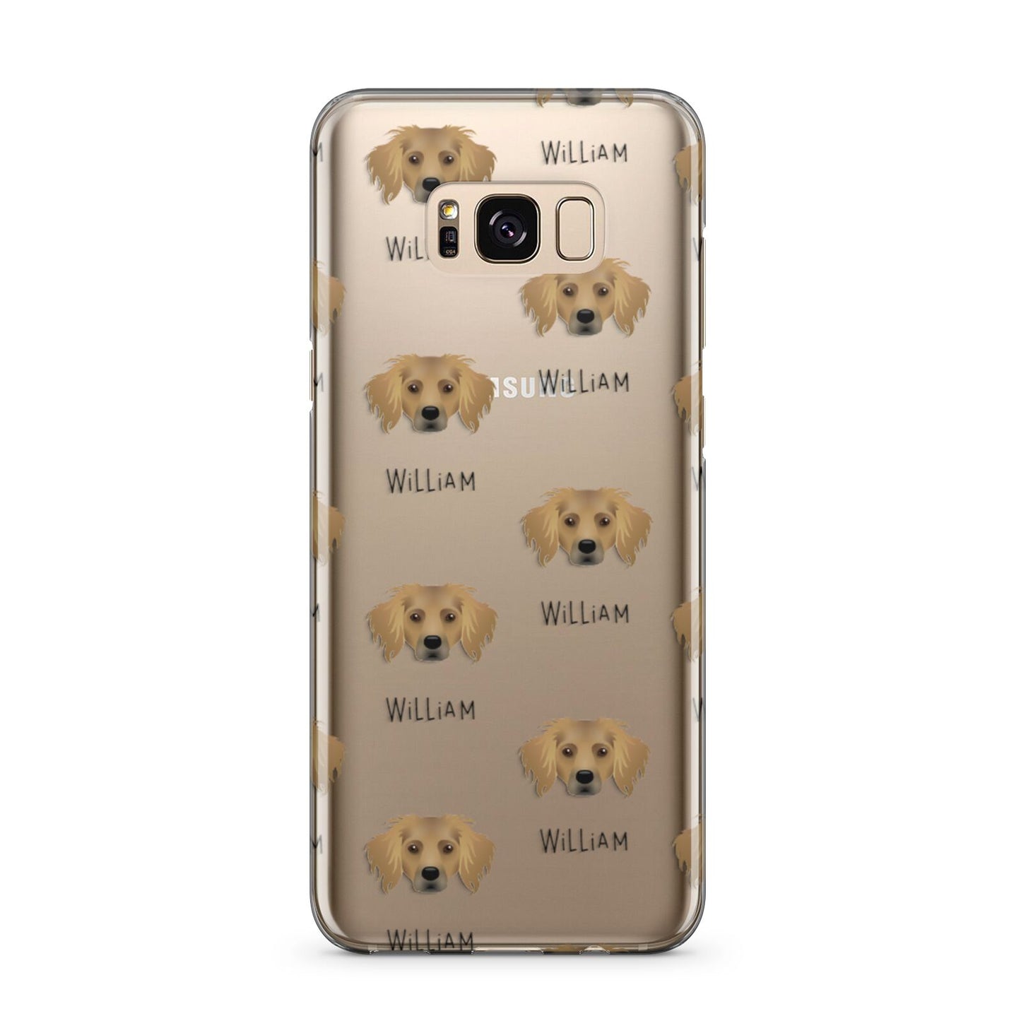 Dameranian Icon with Name Samsung Galaxy S8 Plus Case
