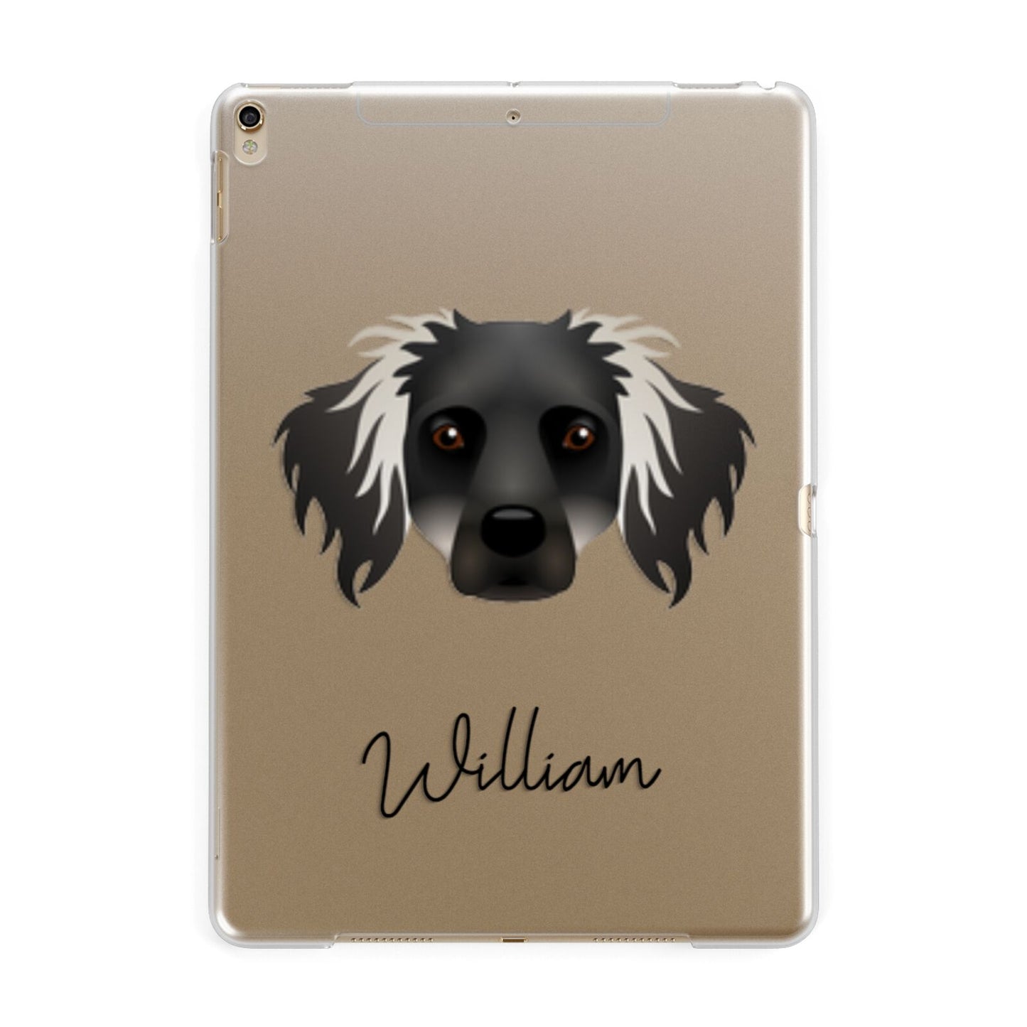 Dameranian Personalised Apple iPad Gold Case