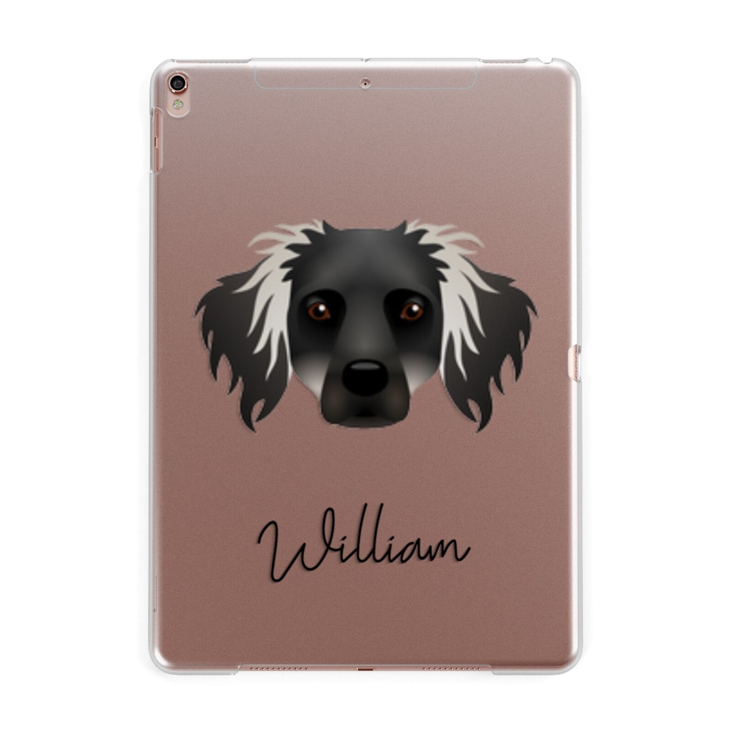 Dameranian Personalised Apple iPad Rose Gold Case