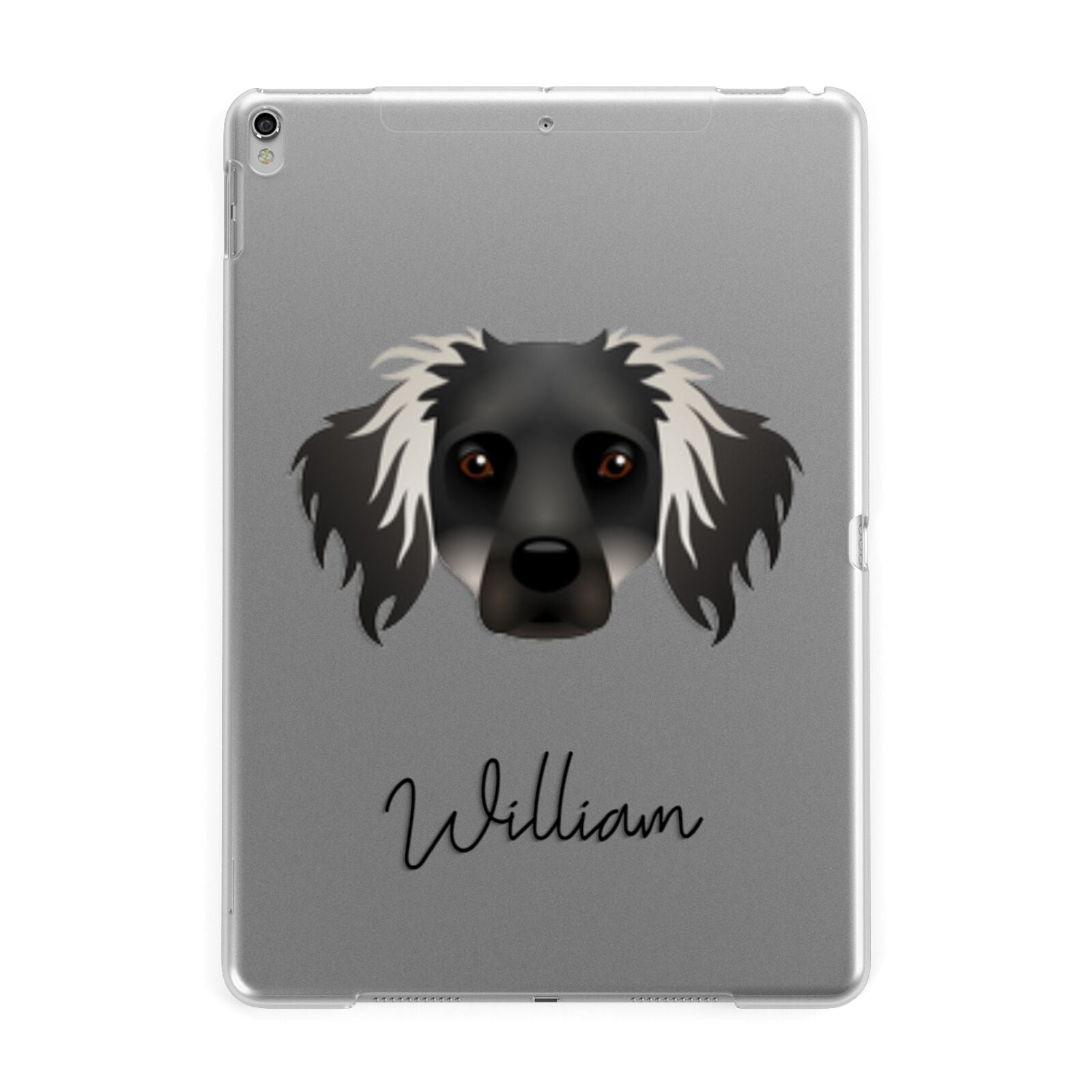 Dameranian Personalised Apple iPad Silver Case