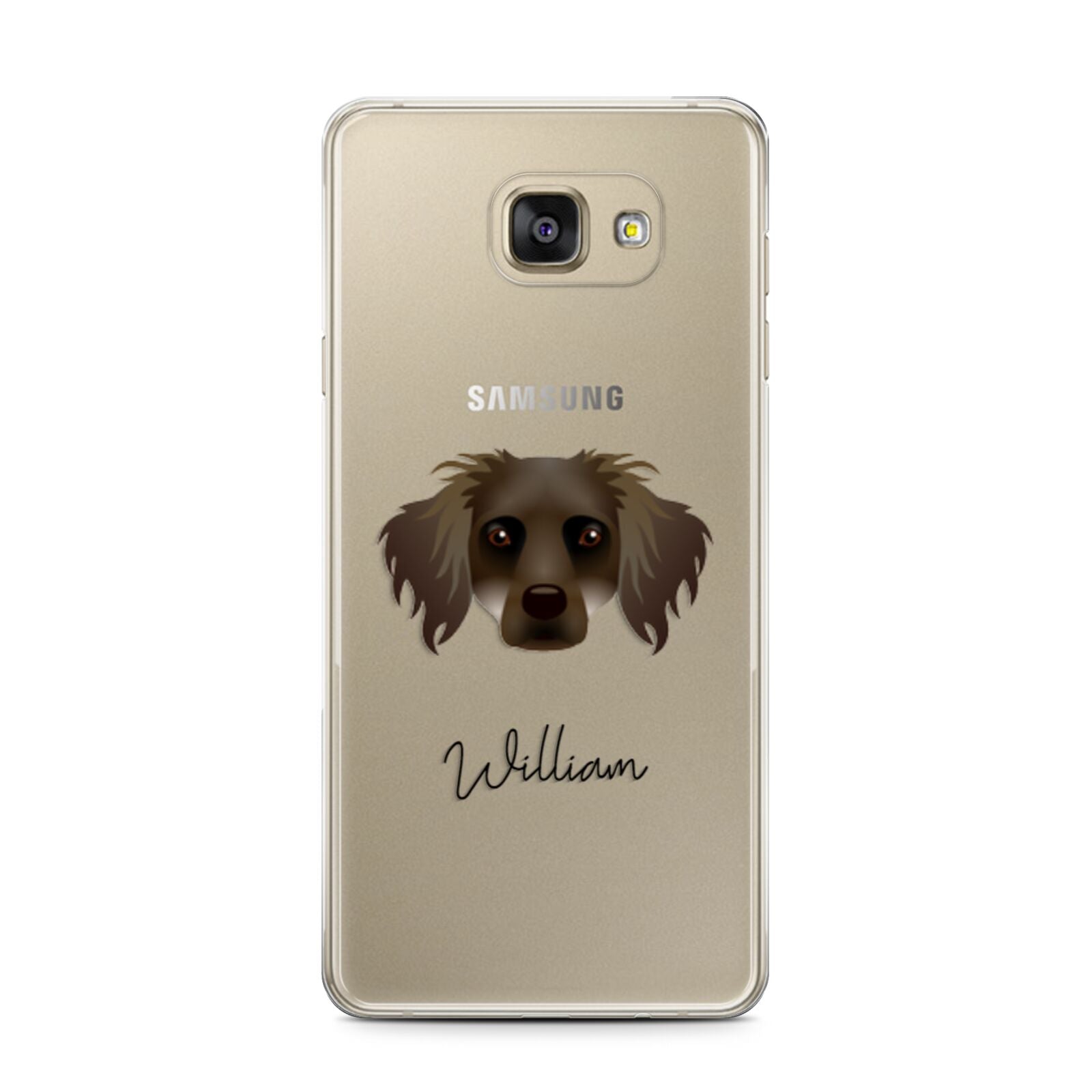 Dameranian Personalised Samsung Galaxy A7 2016 Case on gold phone