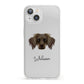 Dameranian Personalised iPhone 13 Clear Bumper Case