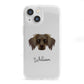 Dameranian Personalised iPhone 13 Mini Clear Bumper Case