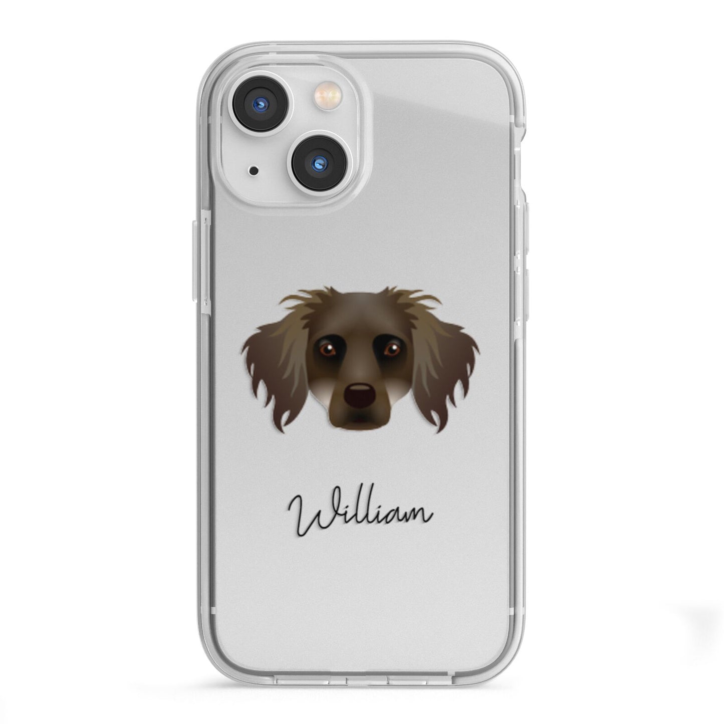 Dameranian Personalised iPhone 13 Mini TPU Impact Case with White Edges