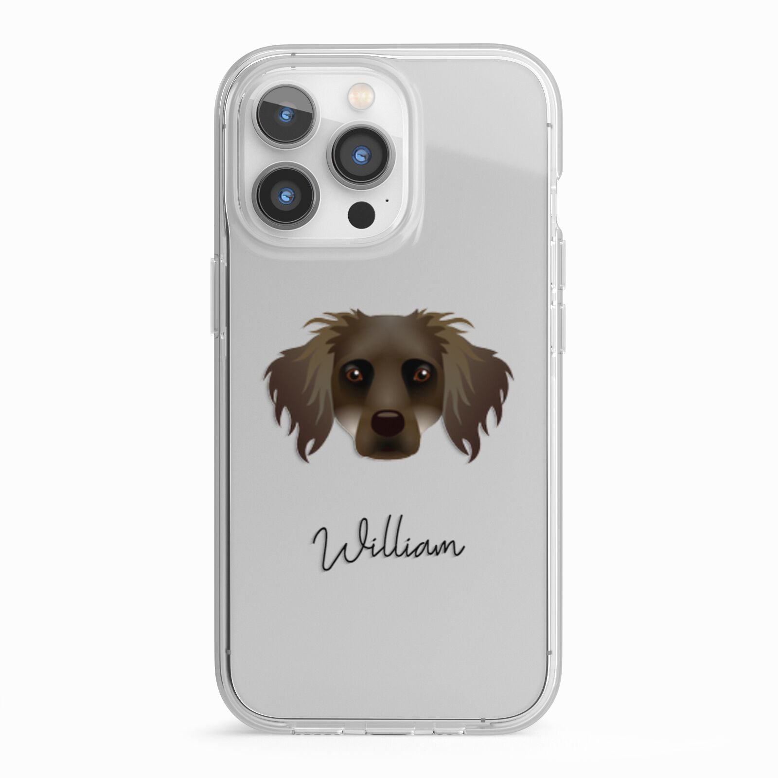 Dameranian Personalised iPhone 13 Pro TPU Impact Case with White Edges