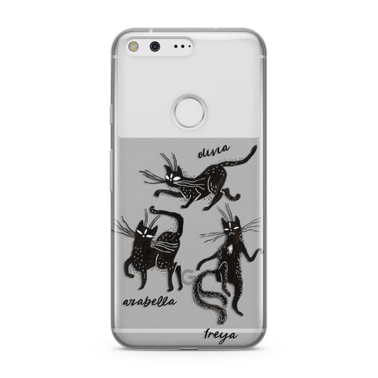 Dancing Cats Halloween Google Pixel Case