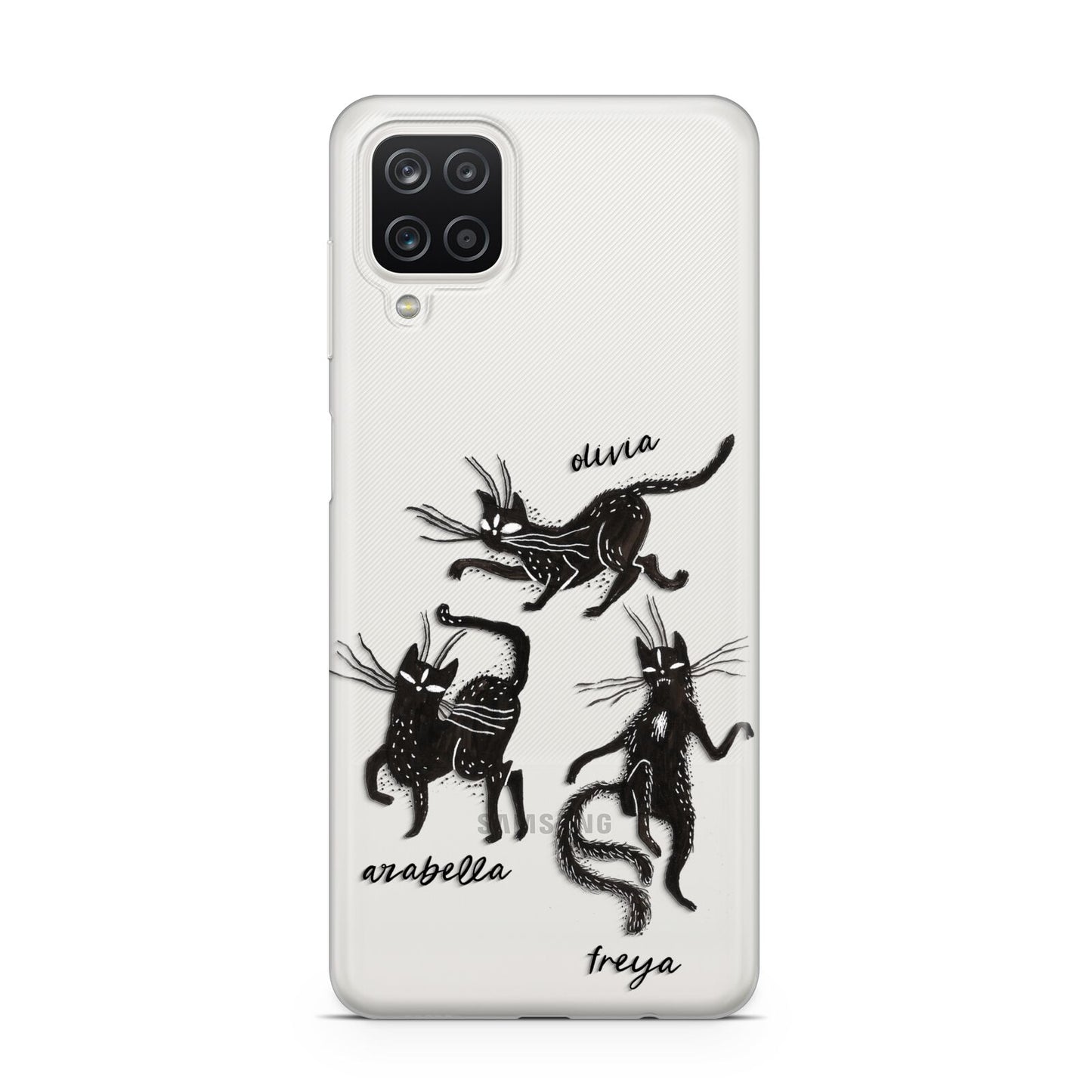 Dancing Cats Halloween Samsung A12 Case