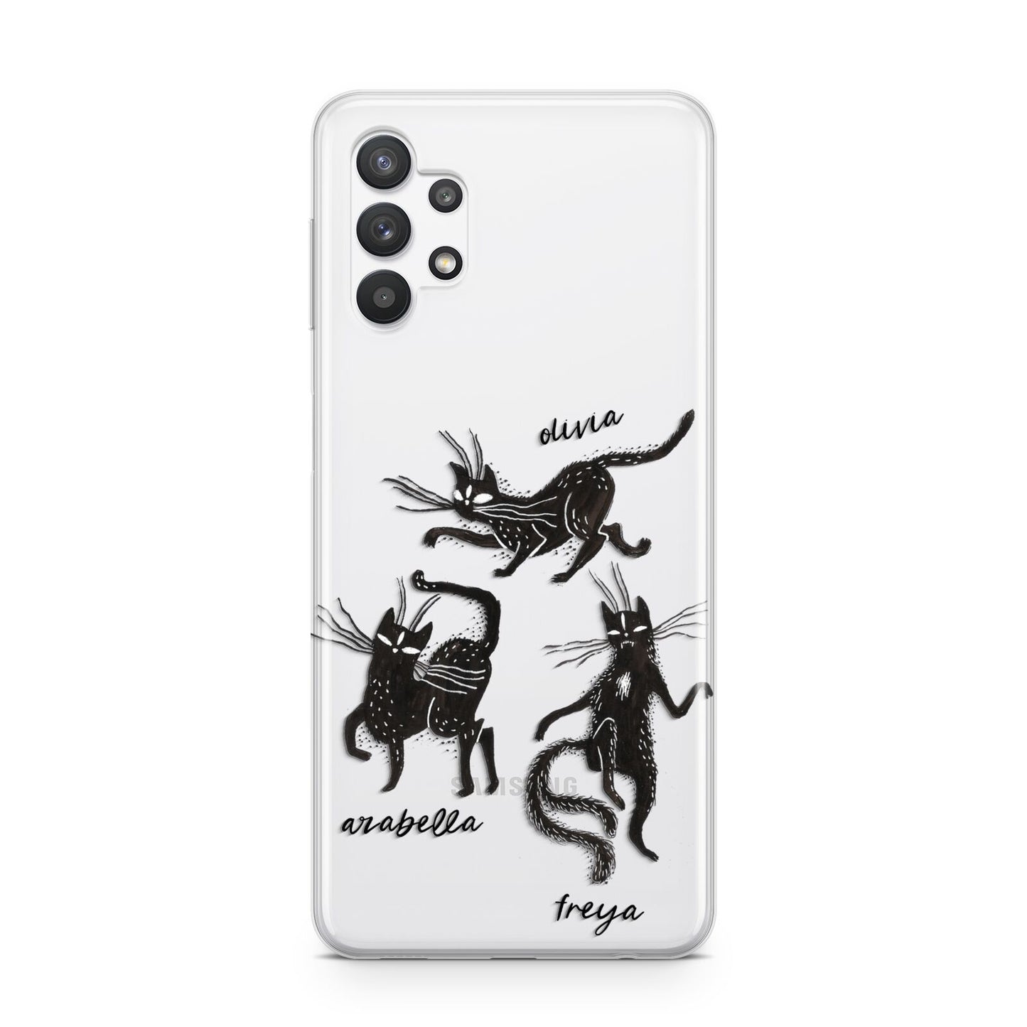 Dancing Cats Halloween Samsung A32 5G Case