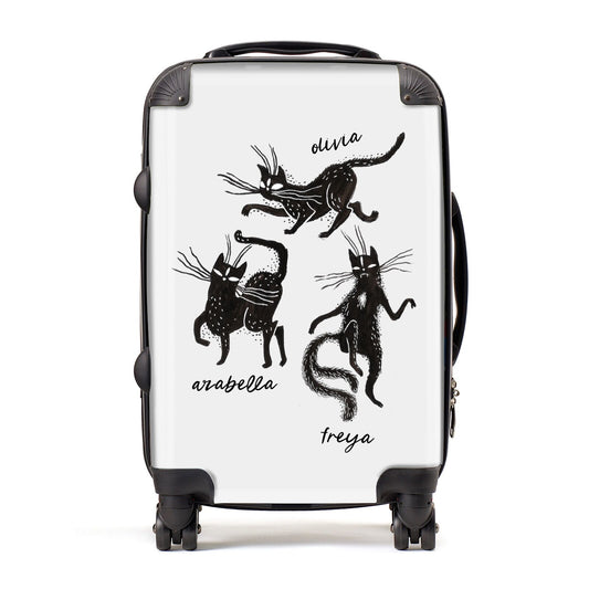 Dancing Cats Halloween Suitcase