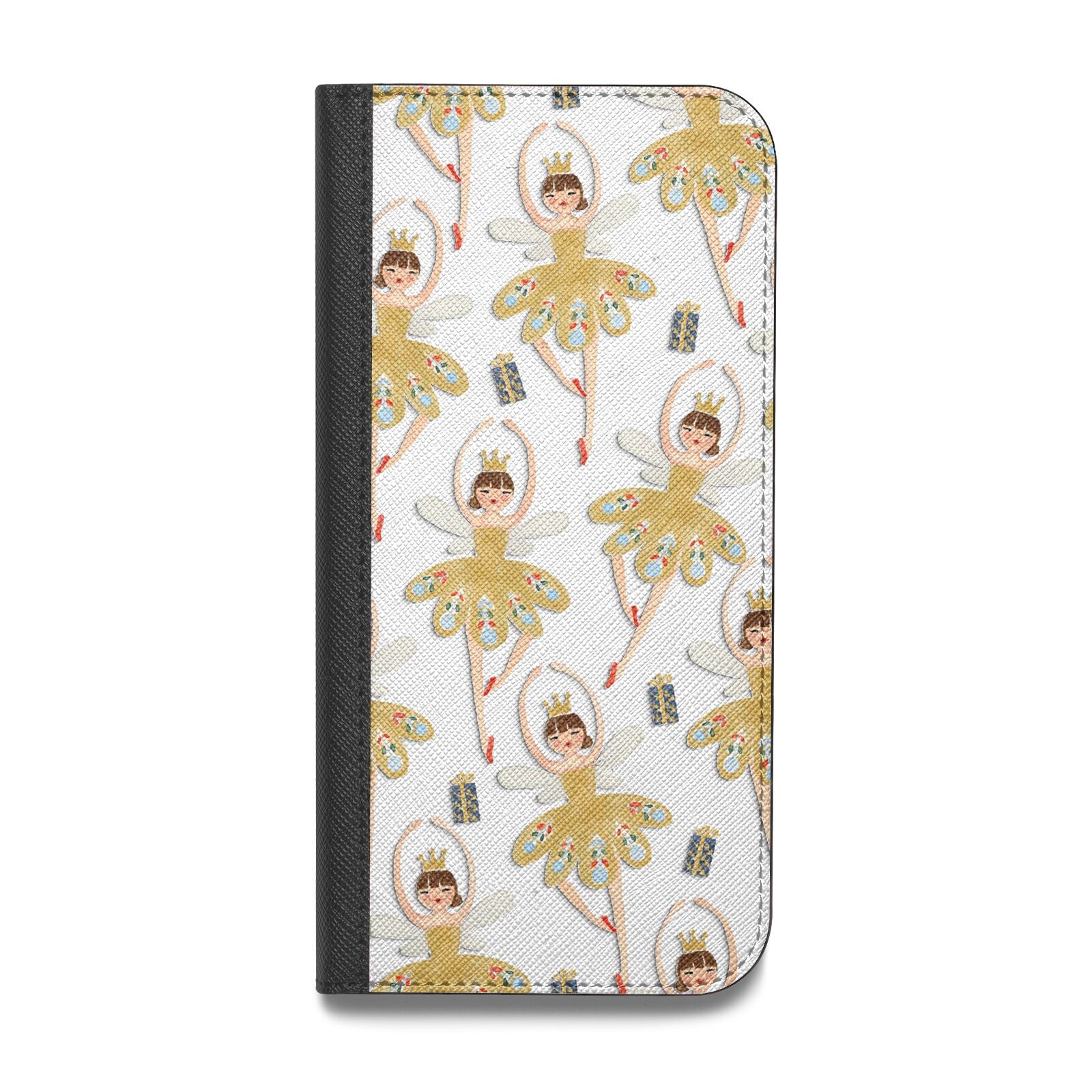 Dancing ballerina princess Vegan Leather Flip iPhone Case