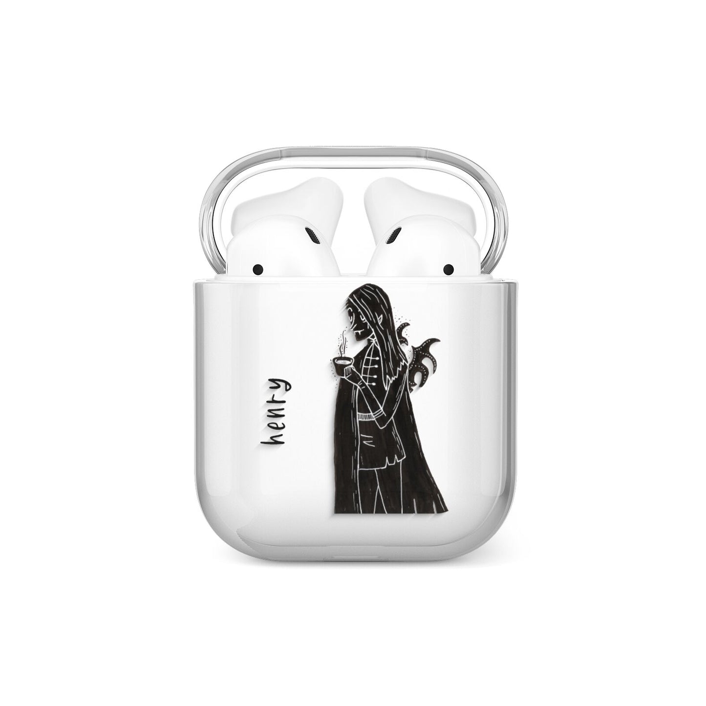 Dark Caped Vamp AirPods Case