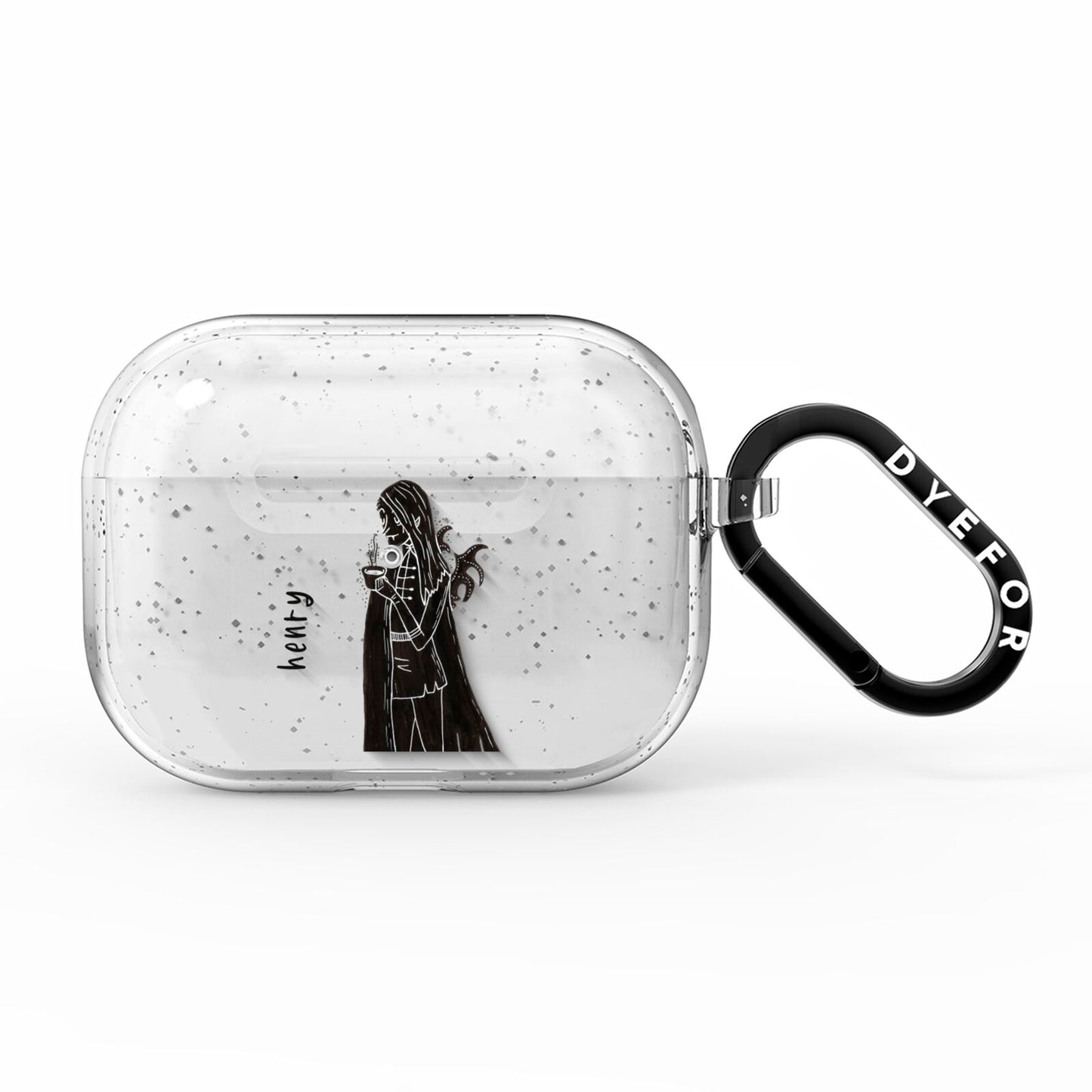 Dark Caped Vamp AirPods Pro Glitter Case