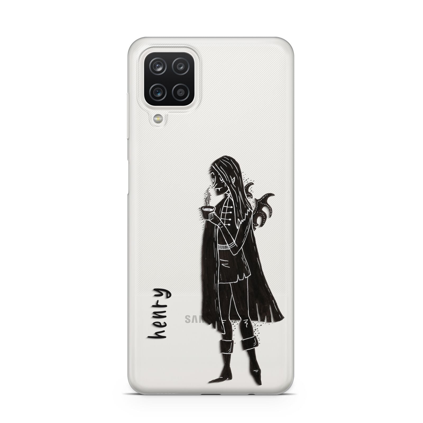 Dark Caped Vamp Samsung A12 Case