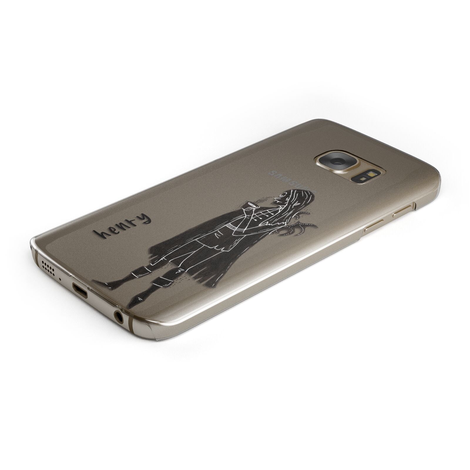 Dark Caped Vamp Samsung Galaxy Case Bottom Cutout