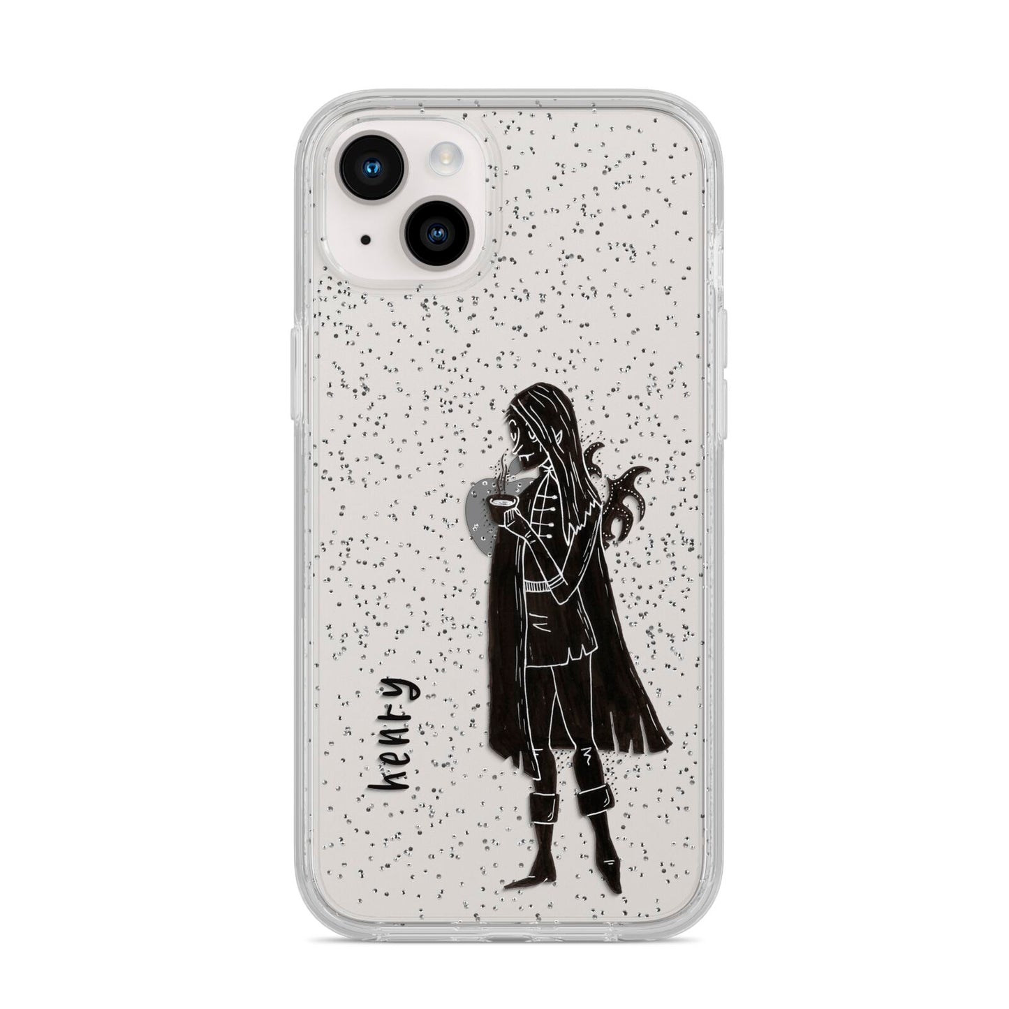 Dark Caped Vamp iPhone 14 Plus Glitter Tough Case Starlight