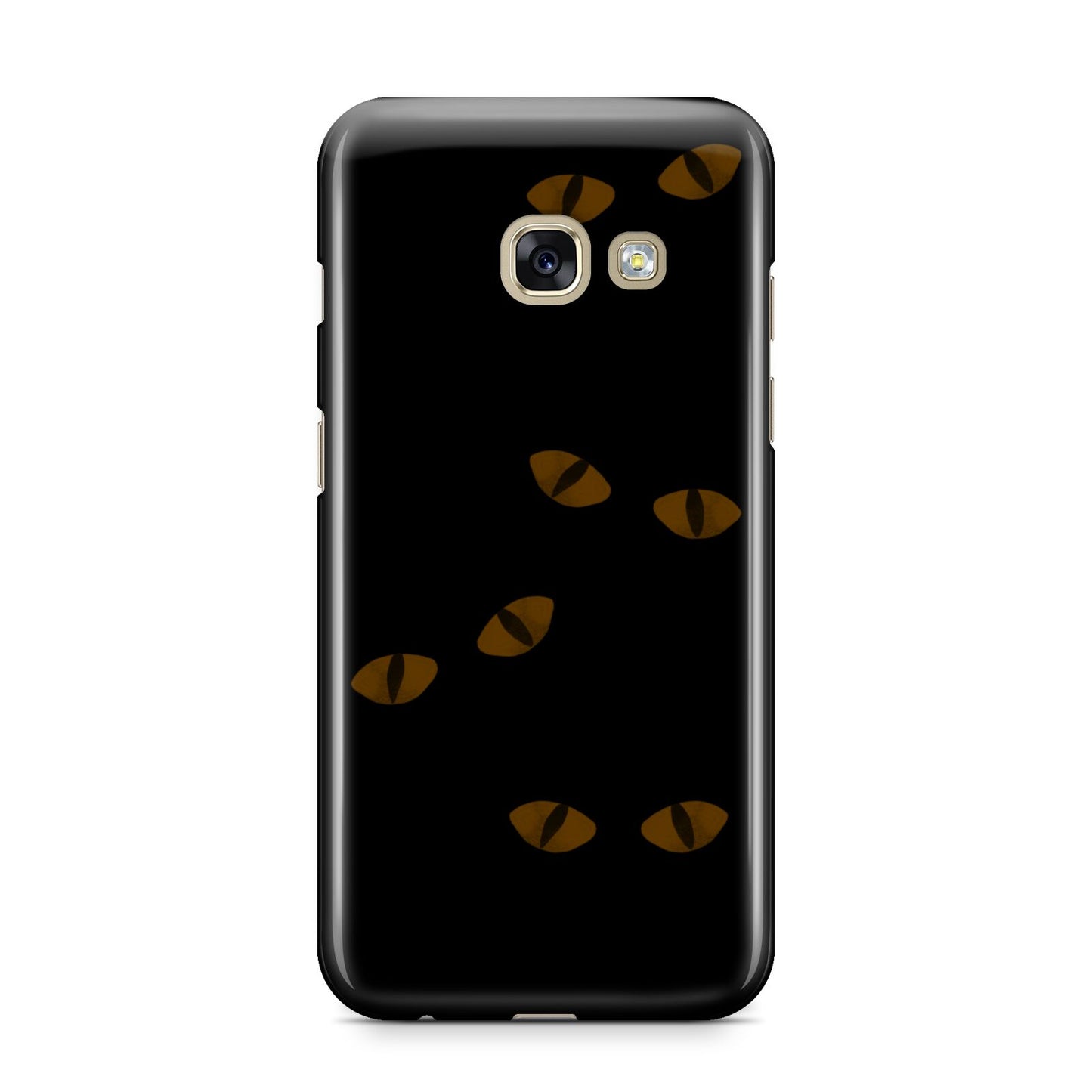 Darkness Eyes Samsung Galaxy A3 2017 Case on gold phone