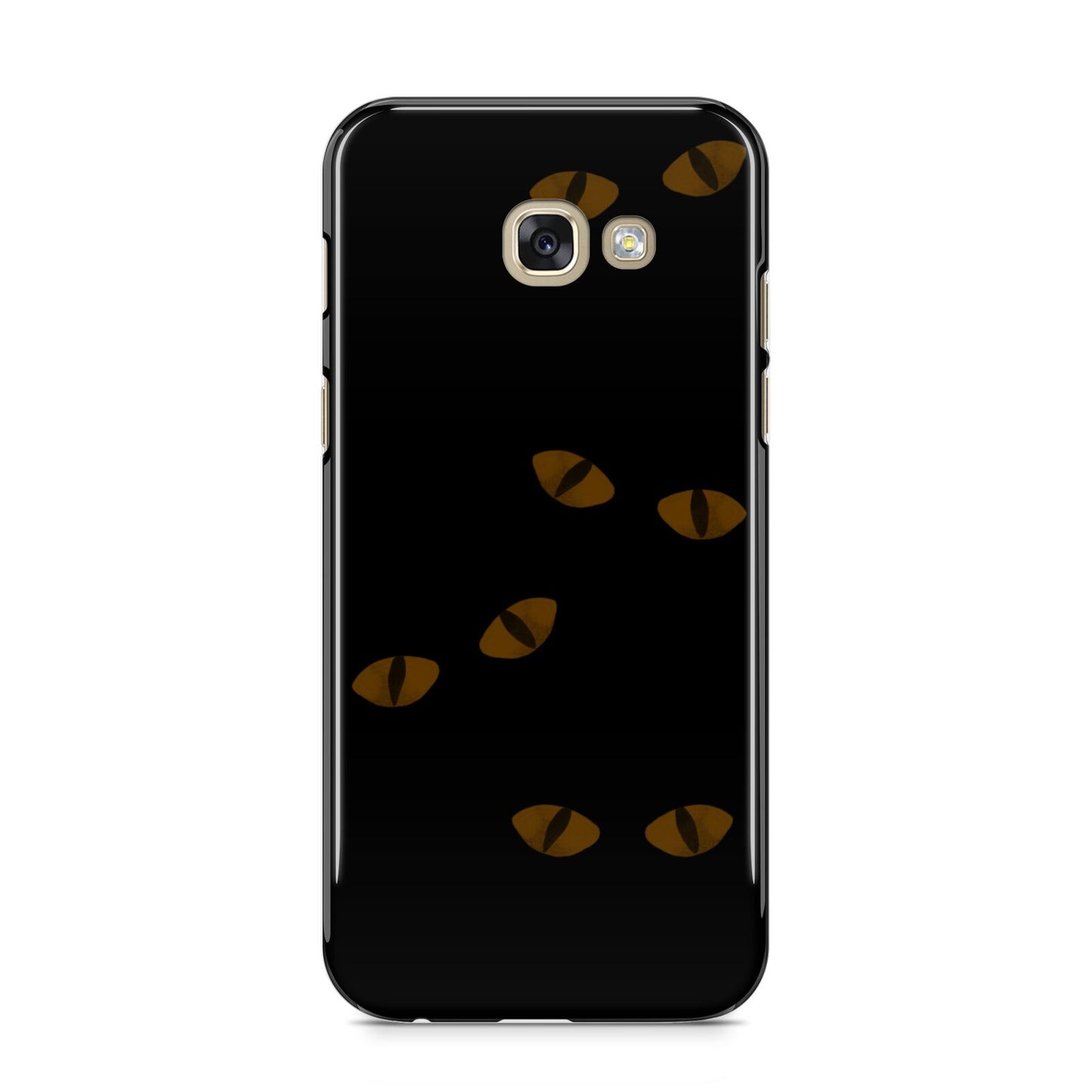 Darkness Eyes Samsung Galaxy A5 2017 Case on gold phone