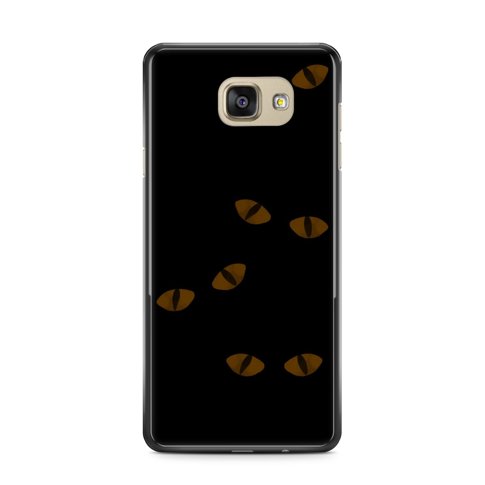 Darkness Eyes Samsung Galaxy A7 2016 Case on gold phone