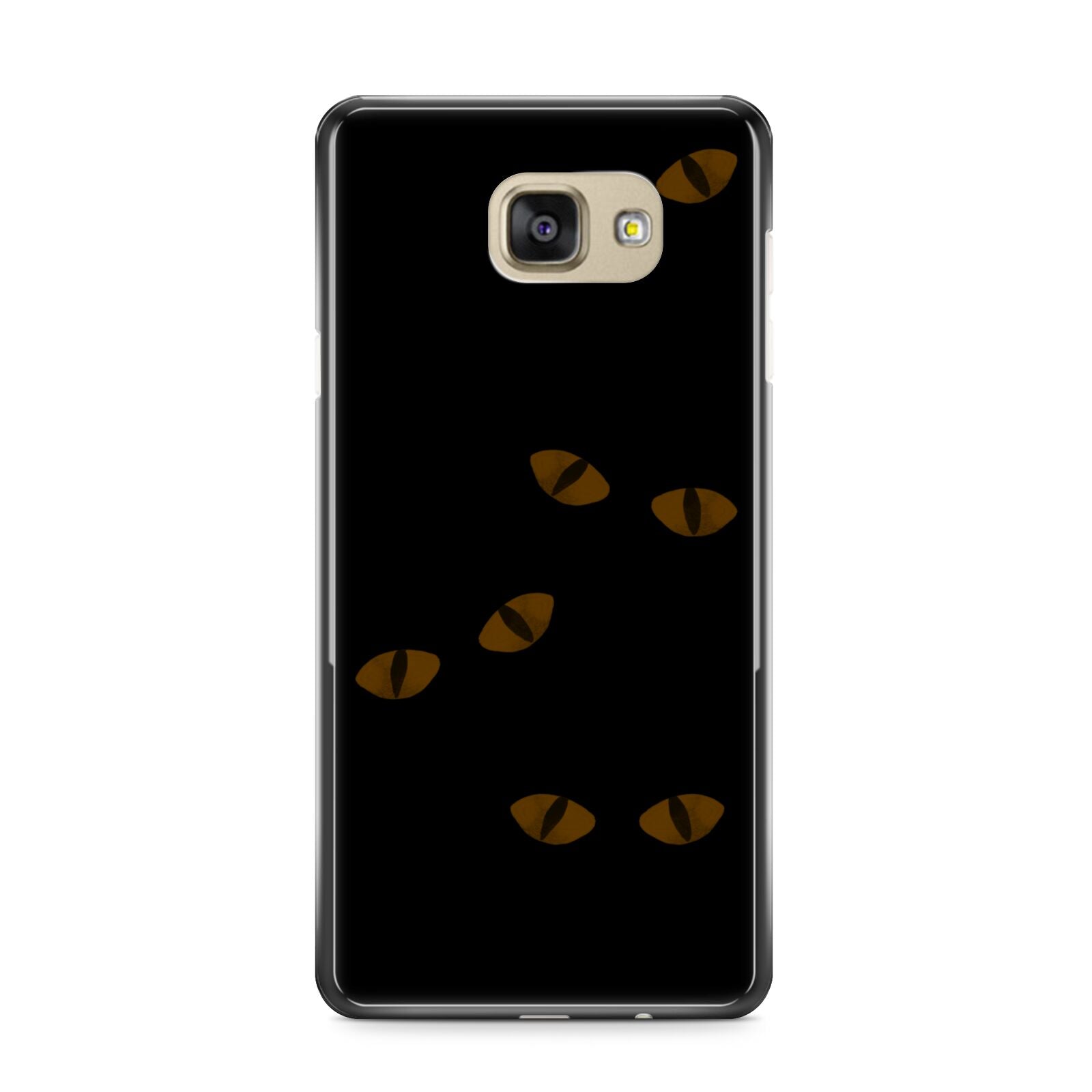 Darkness Eyes Samsung Galaxy A9 2016 Case on gold phone