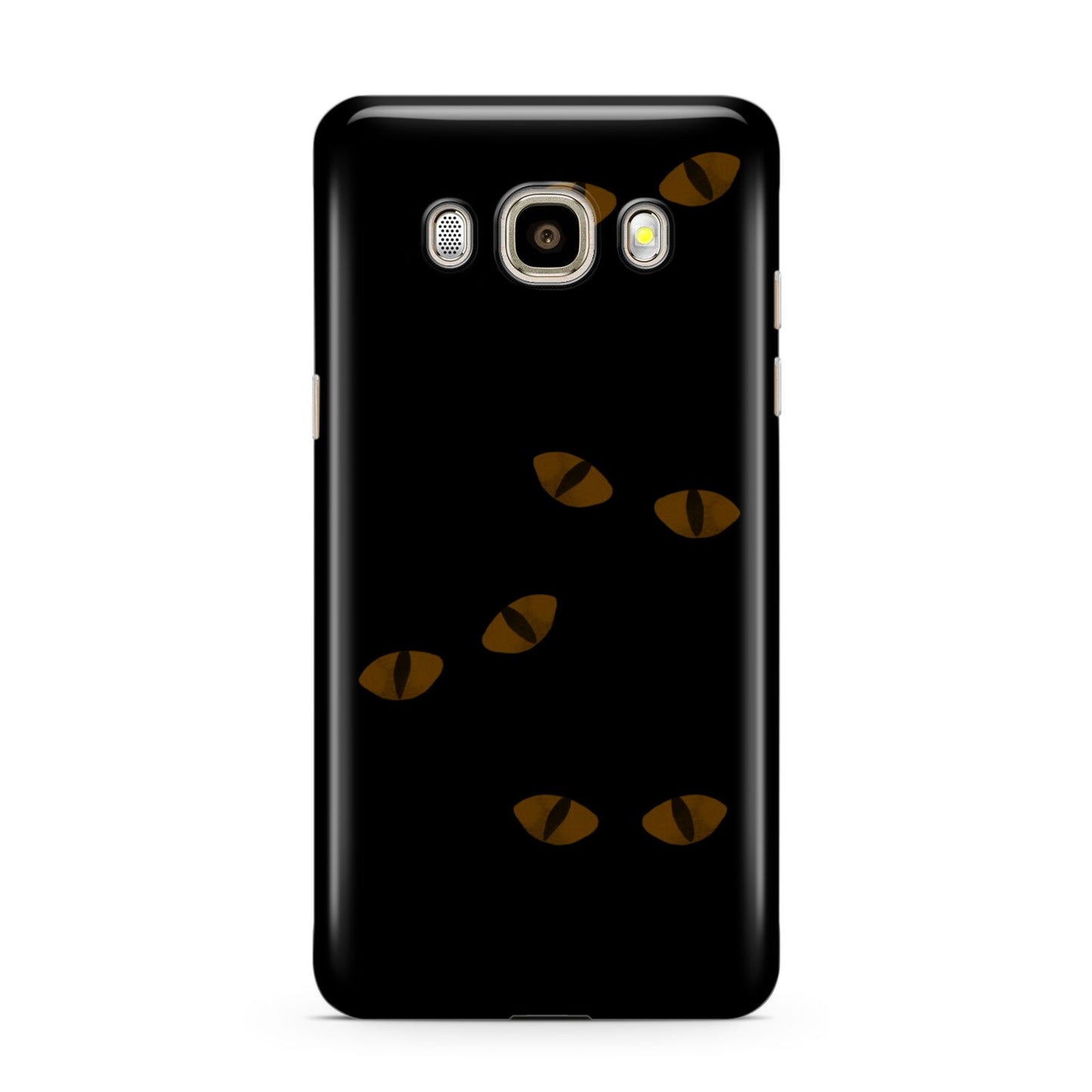 Darkness Eyes Samsung Galaxy J7 2016 Case on gold phone