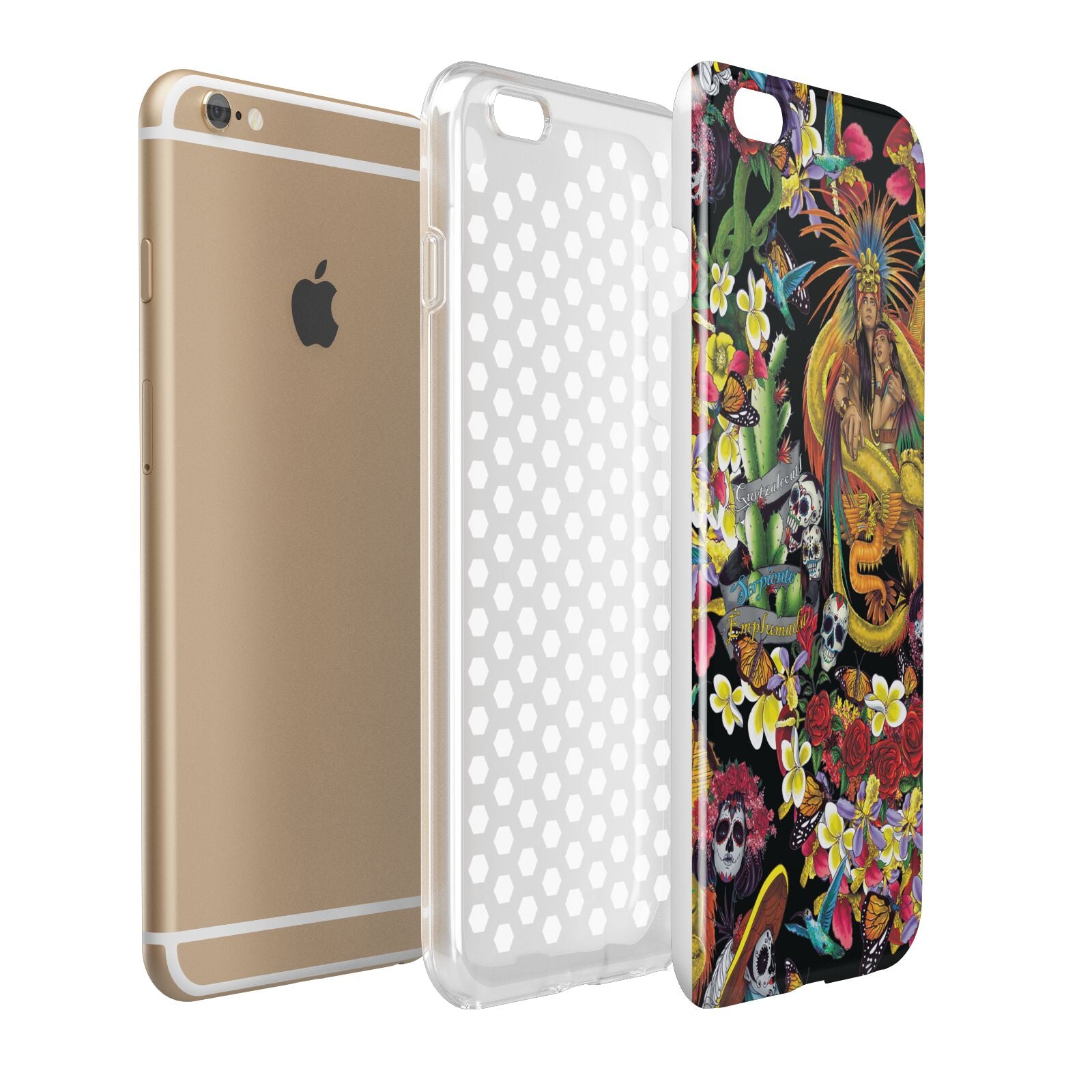 Day of the Dead Apple iPhone 6 Plus 3D Tough Case Expand Detail Image