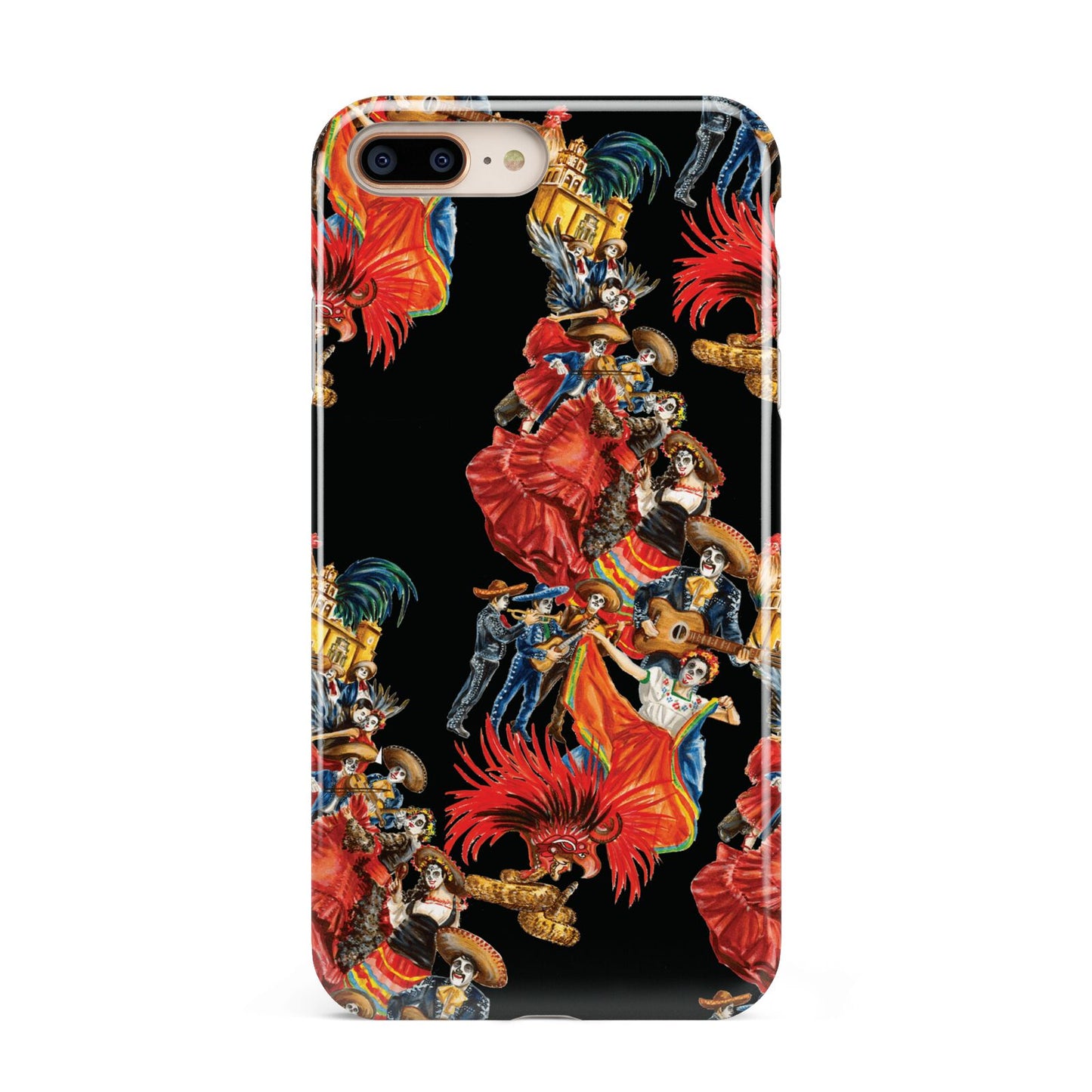 Day of the Dead Festival Apple iPhone 7 8 Plus 3D Tough Case