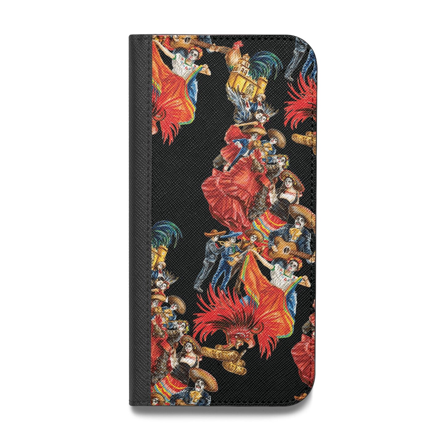 Day of the Dead Festival Vegan Leather Flip iPhone Case