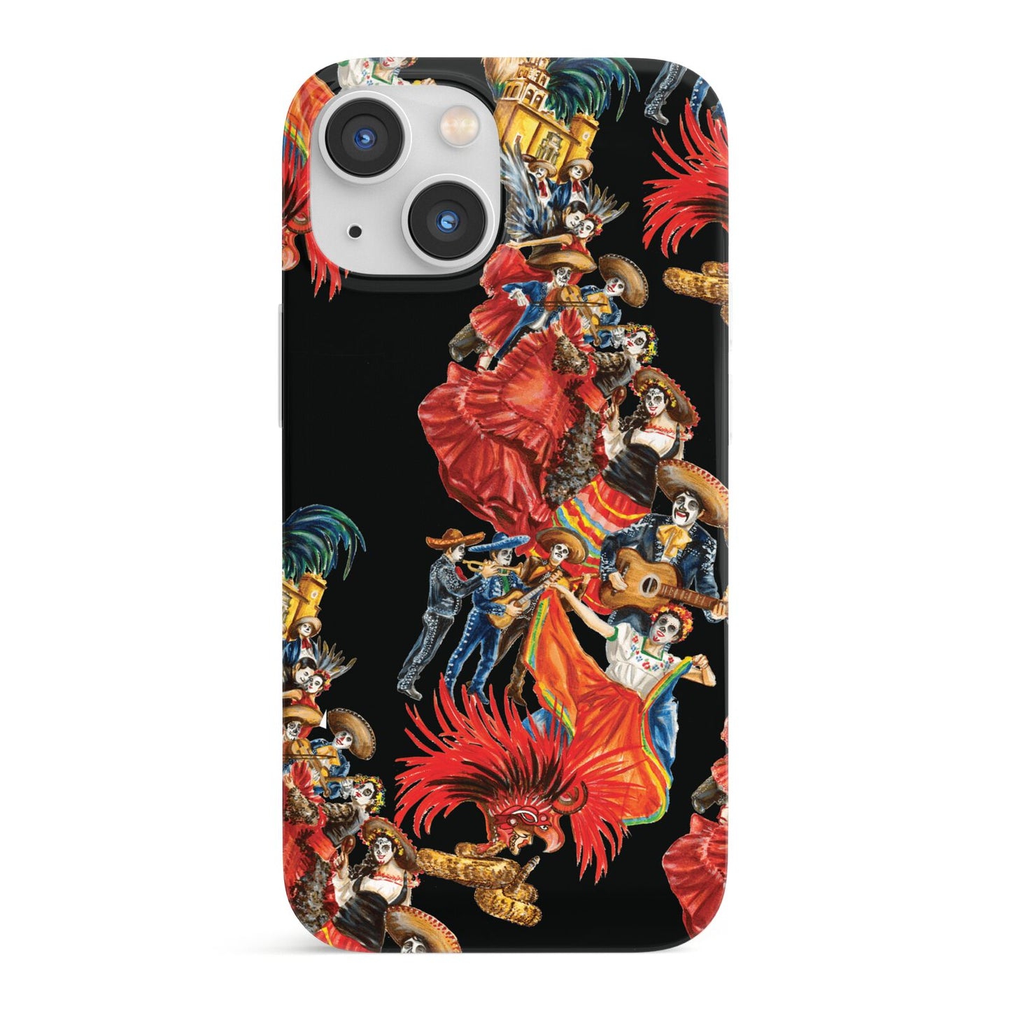 Day of the Dead Festival iPhone 13 Mini Full Wrap 3D Snap Case