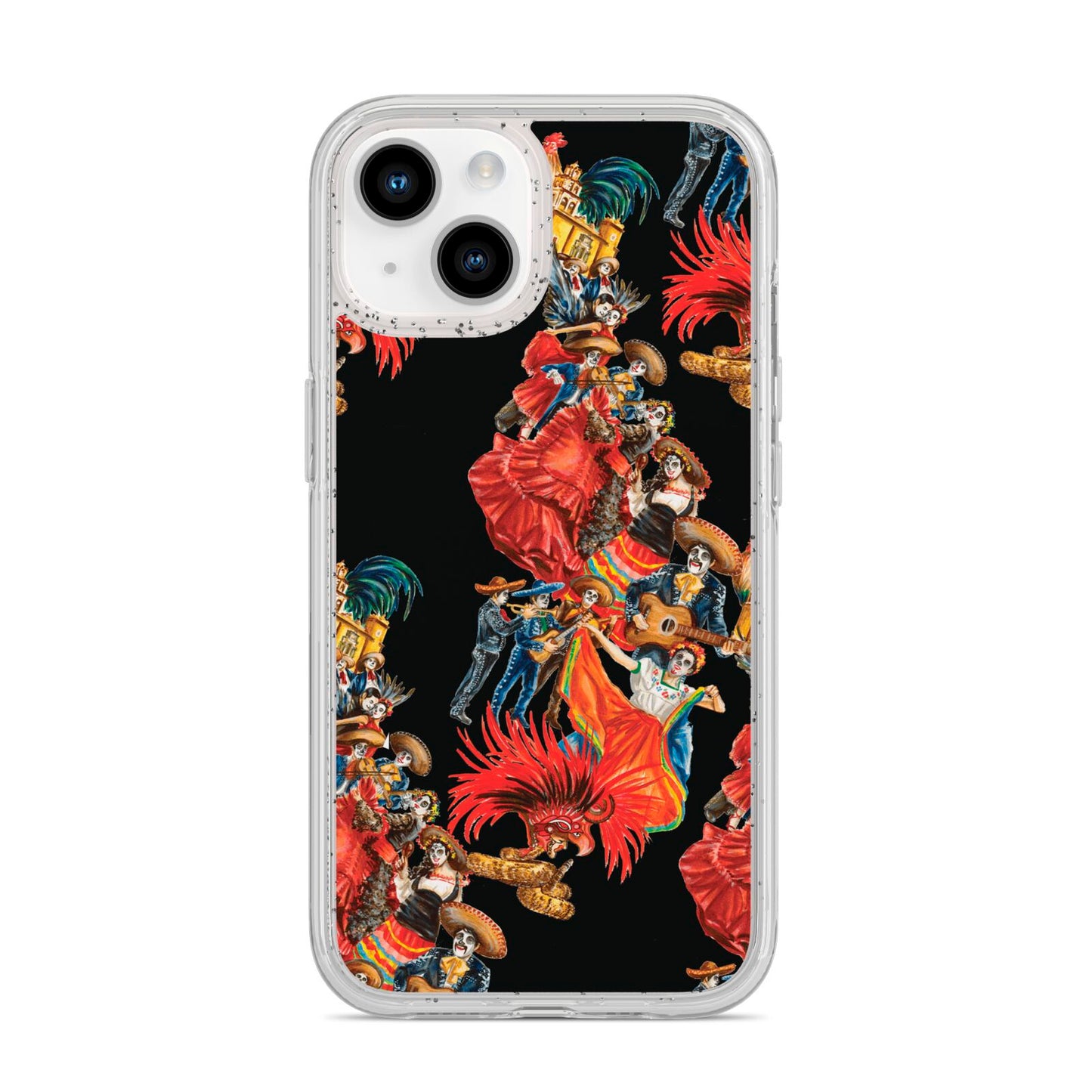 Day of the Dead Festival iPhone 14 Glitter Tough Case Starlight