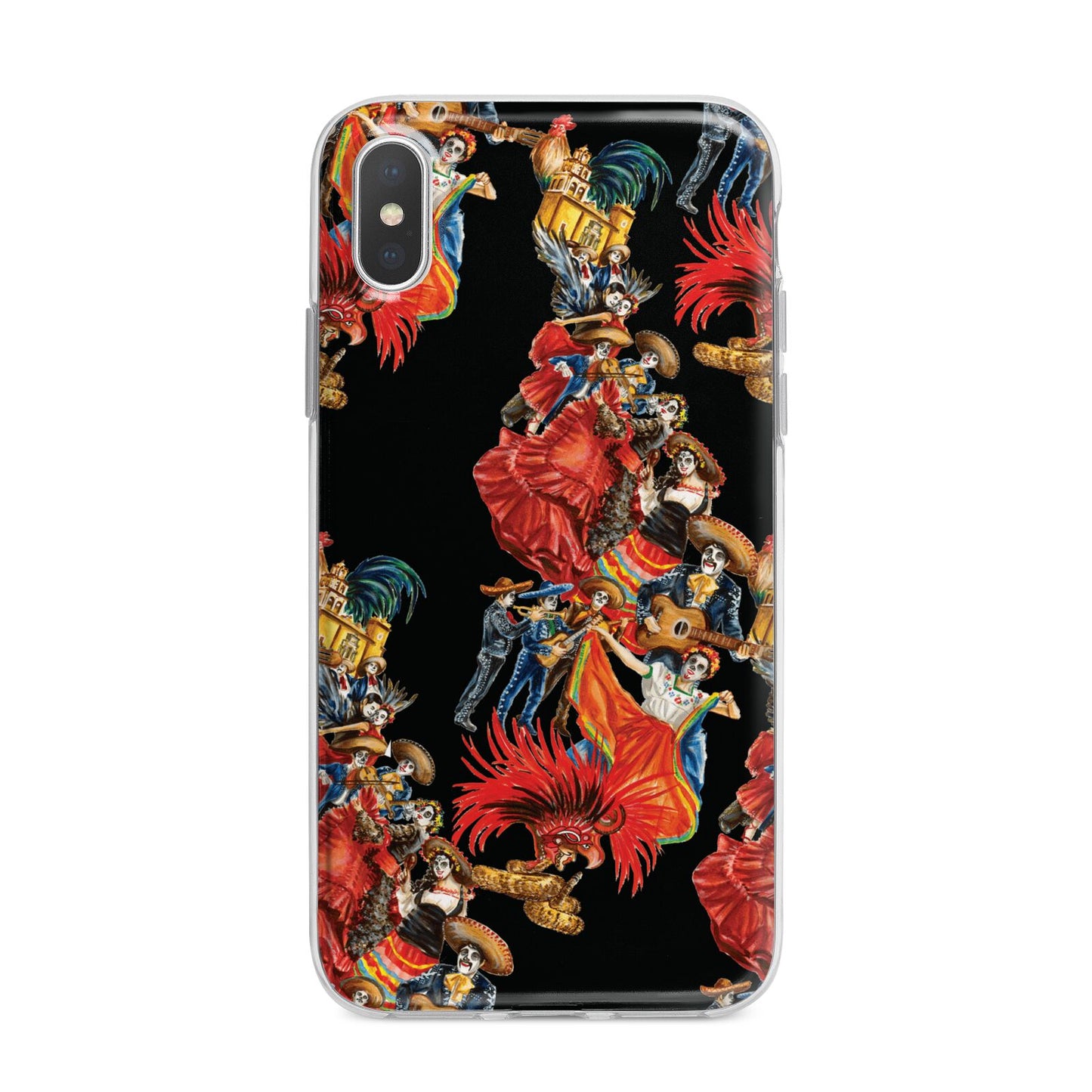 Day of the Dead Festival iPhone X Bumper Case on Silver iPhone Alternative Image 1