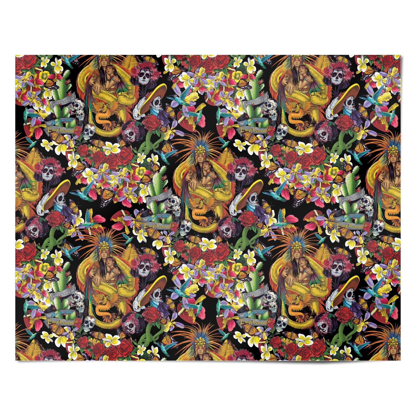 Day of the Dead Personalised Wrapping Paper Alternative