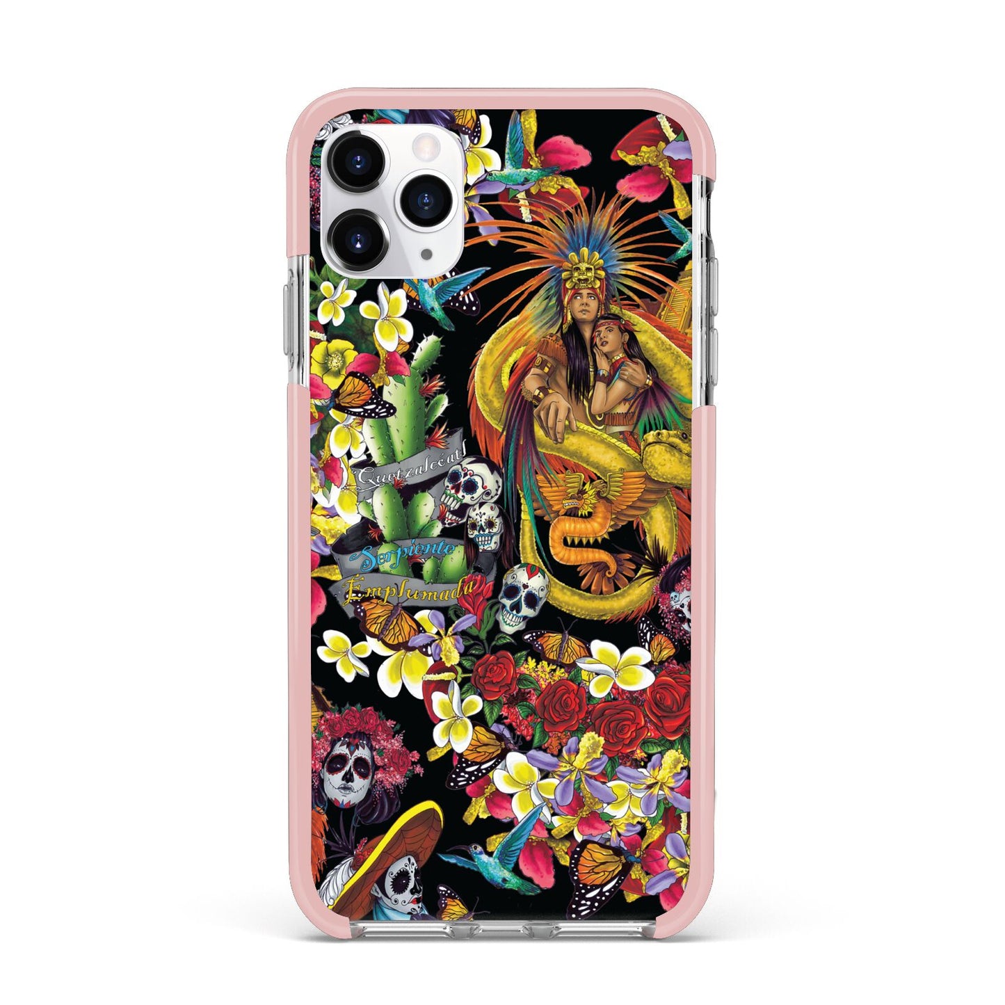 Day of the Dead iPhone 11 Pro Max Impact Pink Edge Case