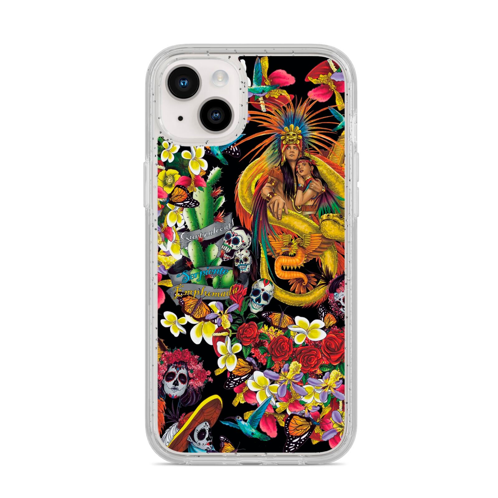 Day of the Dead iPhone 14 Plus Glitter Tough Case Starlight