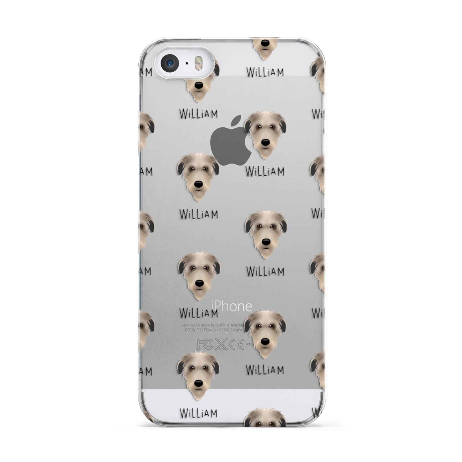 Deerhound Icon with Name Apple iPhone 5 Case